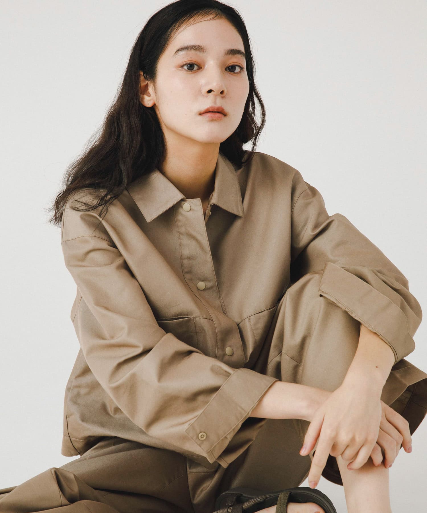 吸水速乾/イージーケア』coolmax chino ショートカバーオール