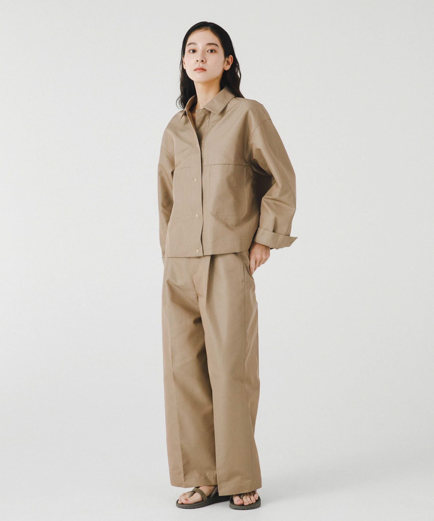 吸水速乾/イージーケア』coolmax chino ショートカバーオール