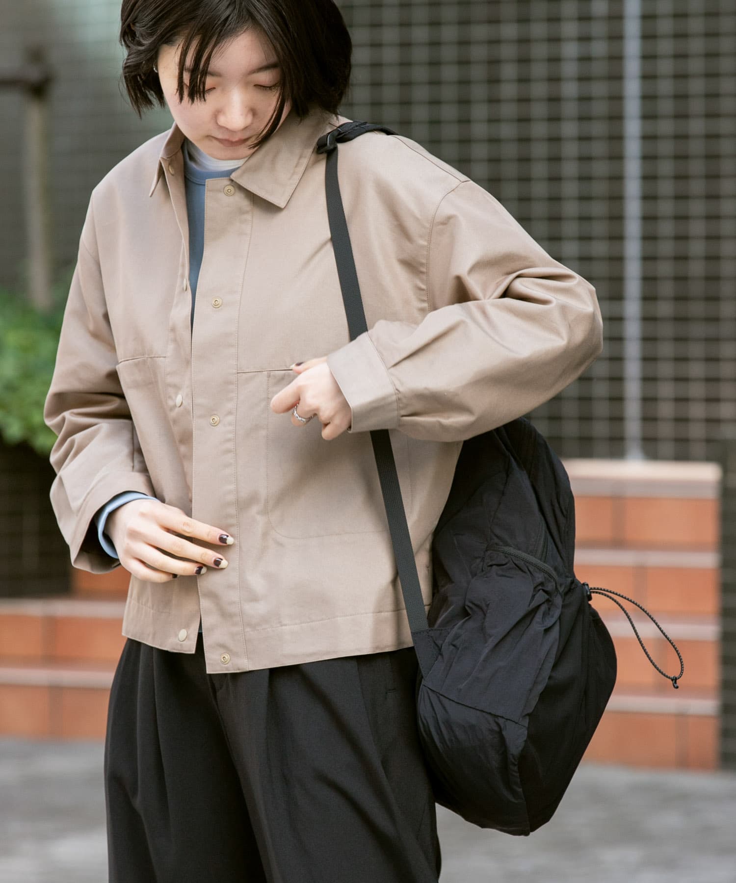 吸水速乾/イージーケア』coolmax chino ショートカバーオール