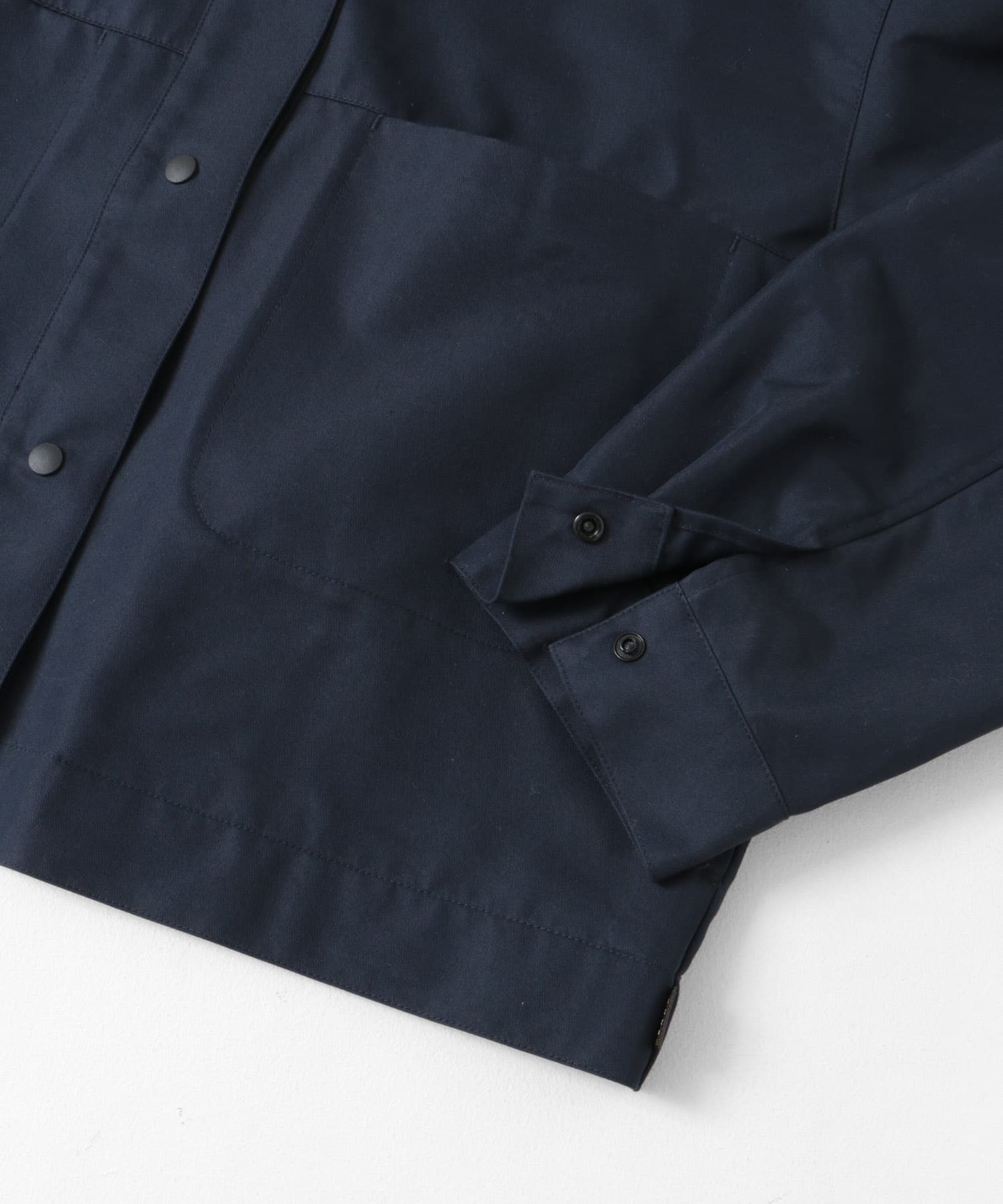 『吸水速乾/イージーケア』coolmax chino ショートカバーオールジャケット ネイビー one