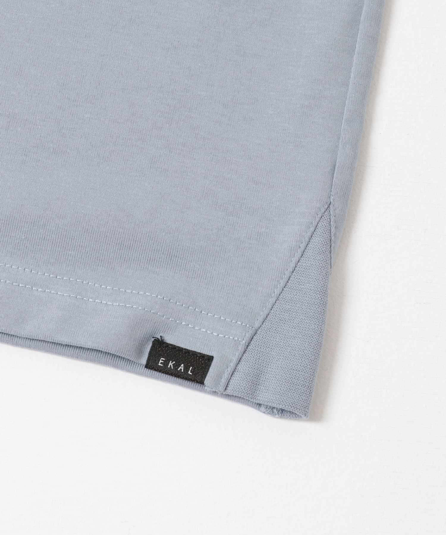 『UR TECH ひやサラクール』ロゴワッペンTシャツ サックス S