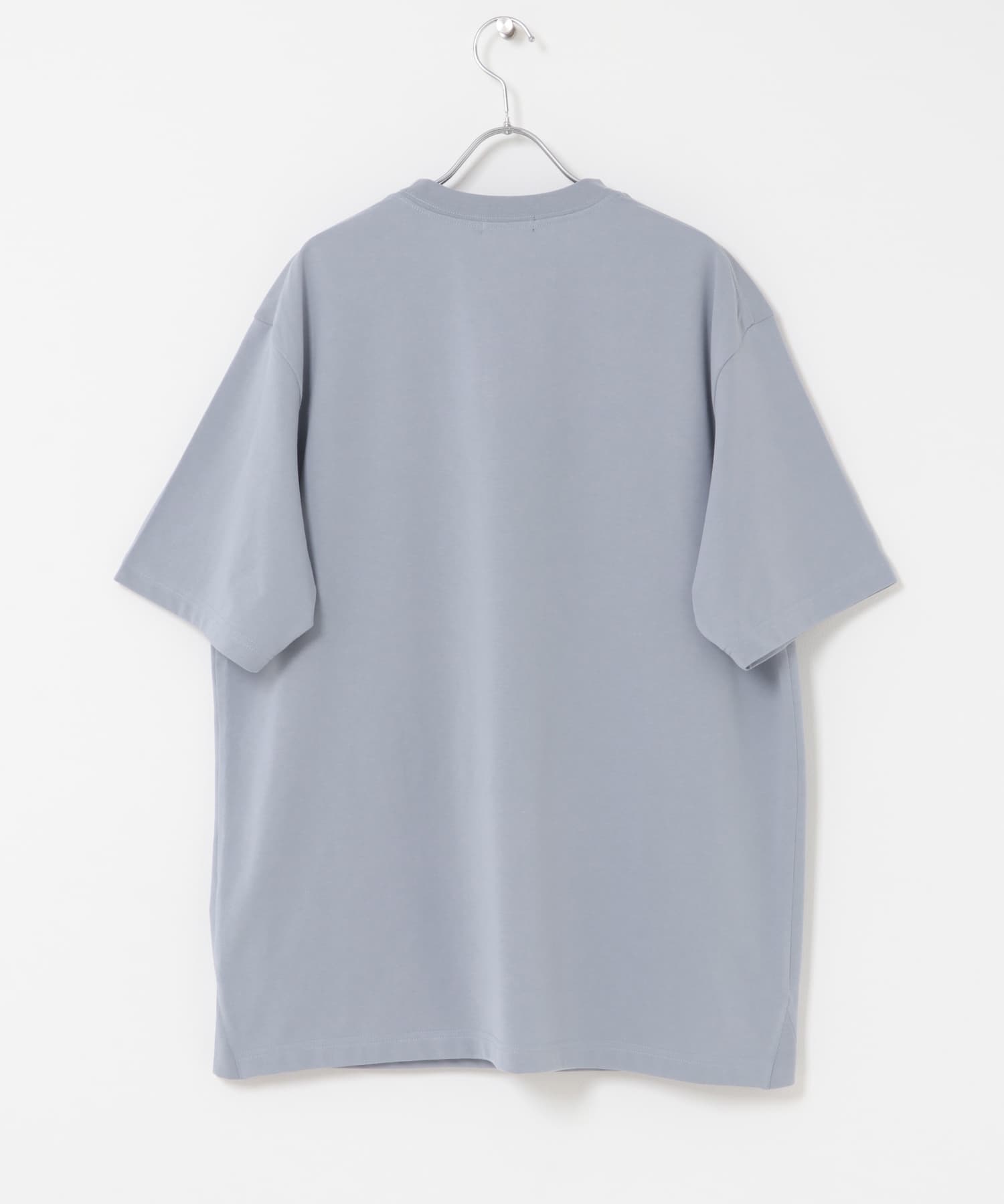 『UR TECH ひやサラクール』ロゴワッペンTシャツ サックス S