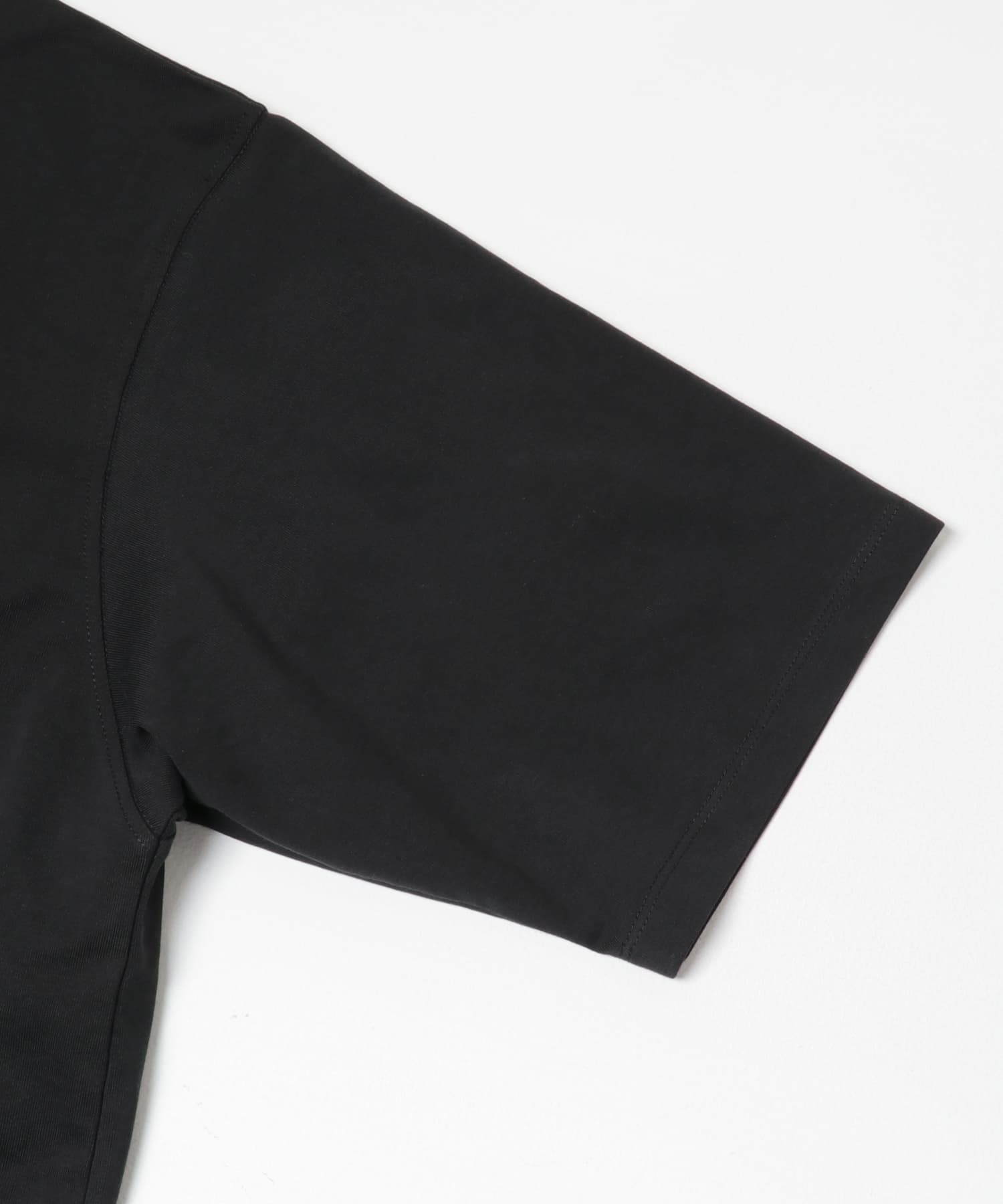 『UR TECH』ワイドヘンリーネックTシャツ ブラック S