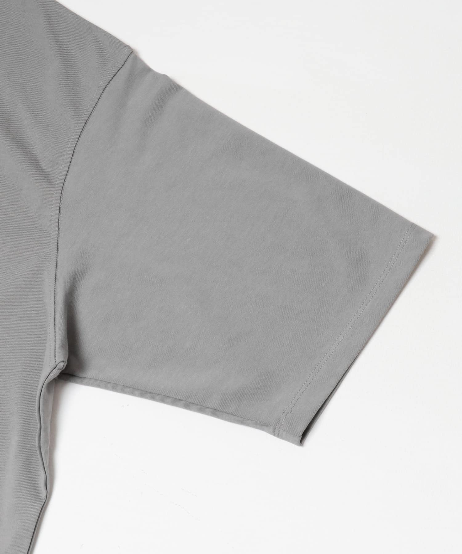 『UR TECH』ワイドヘンリーネックTシャツ グレー S