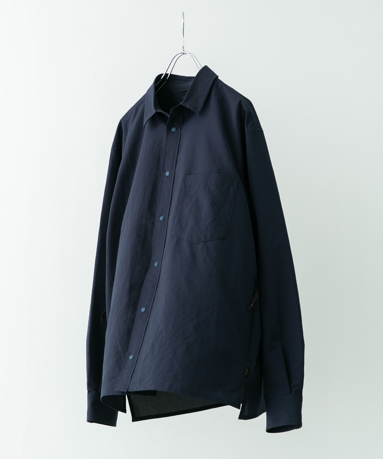 『吸水速乾/軽量』DotAir LONG-SLEEVE SHIRTS ネイビー M
