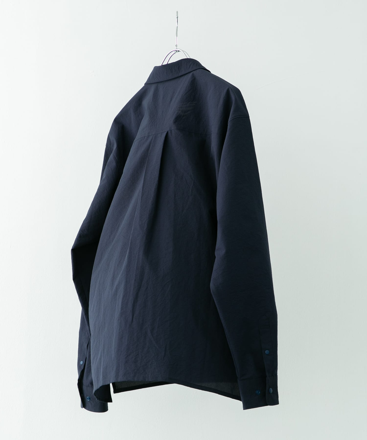 『吸水速乾/軽量』DotAir LONG-SLEEVE SHIRTS ネイビー M