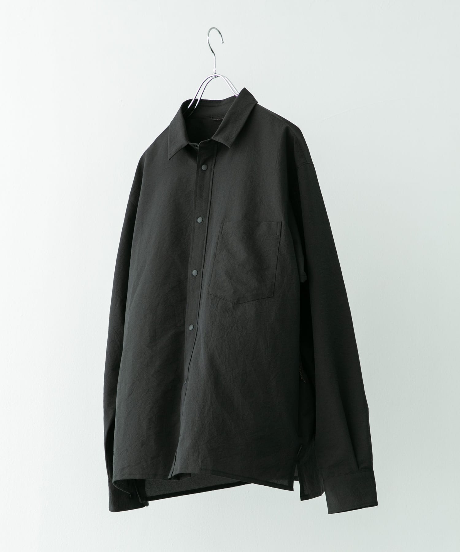 『吸水速乾/軽量』DotAir LONG-SLEEVE SHIRTS ブラック M
