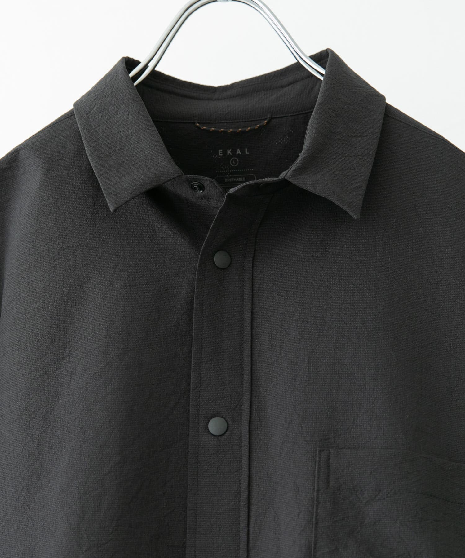 『吸水速乾/軽量』DotAir LONG-SLEEVE SHIRTS ブラック M