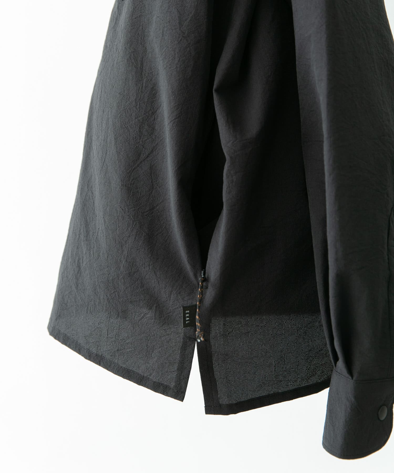 『吸水速乾/軽量』DotAir LONG-SLEEVE SHIRTS ブラック L