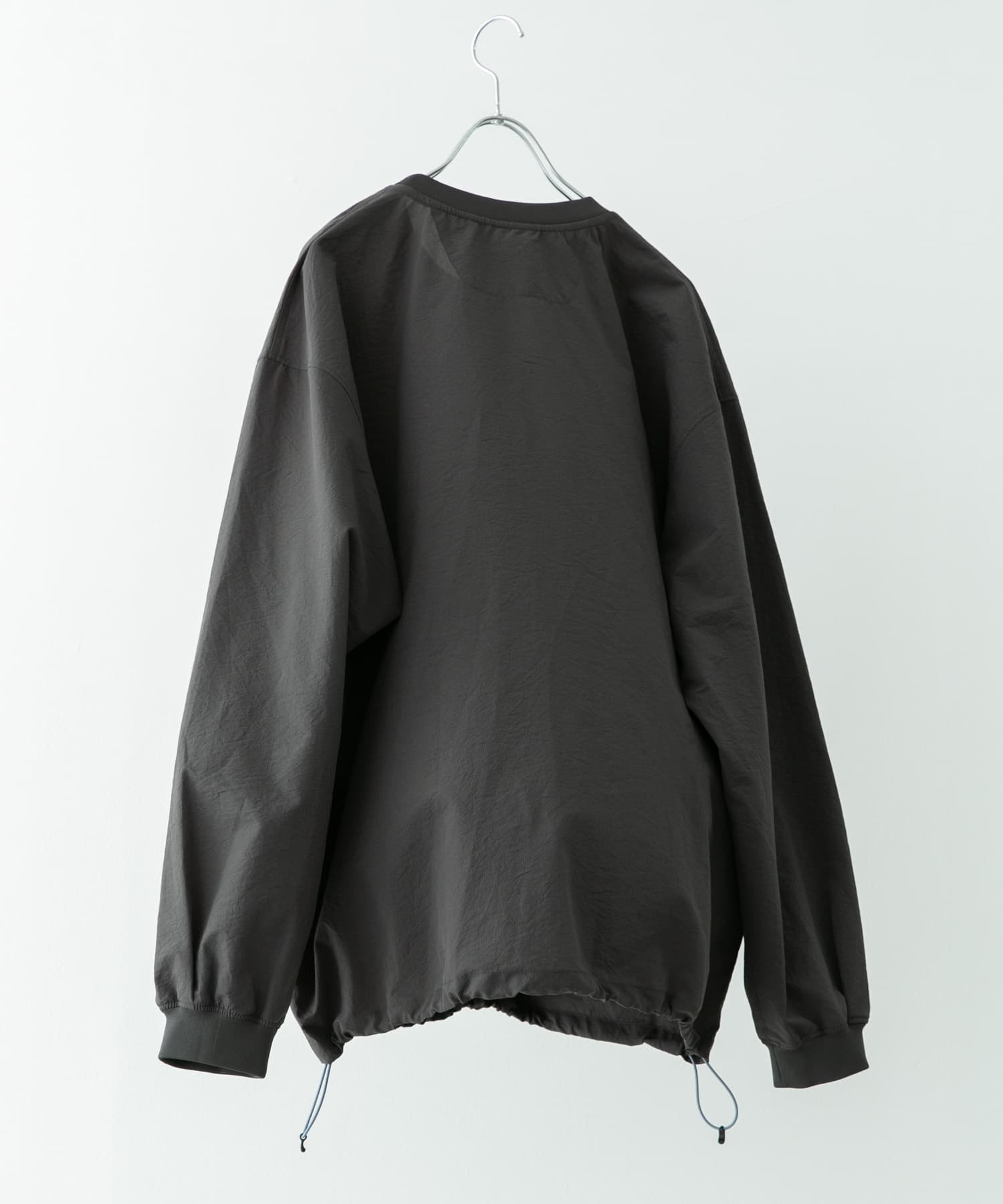『吸水速乾/軽量』DotAir LONG-SLEEVE PULLOVER チャコール M
