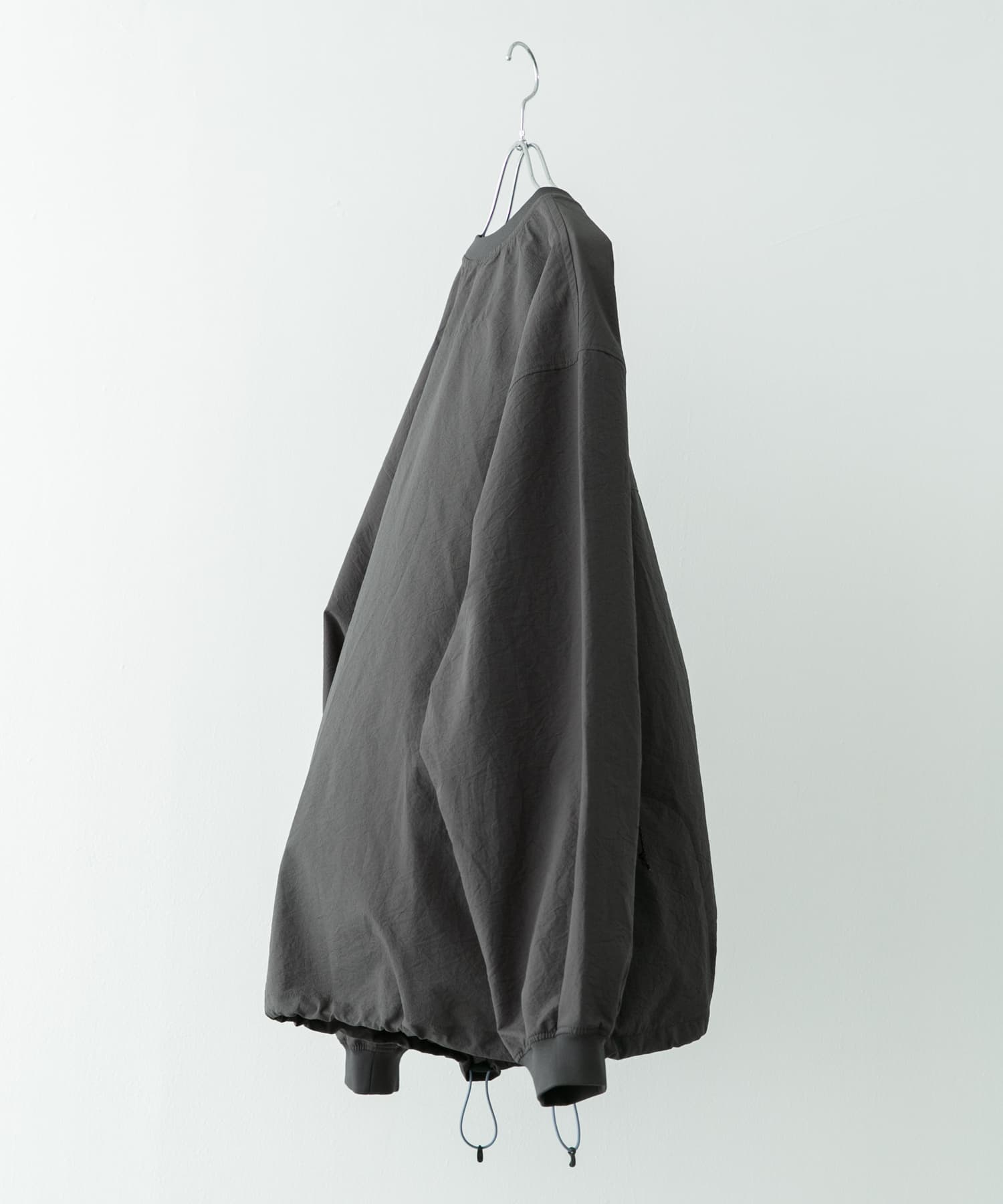 『吸水速乾/軽量』DotAir LONG-SLEEVE PULLOVER チャコール M