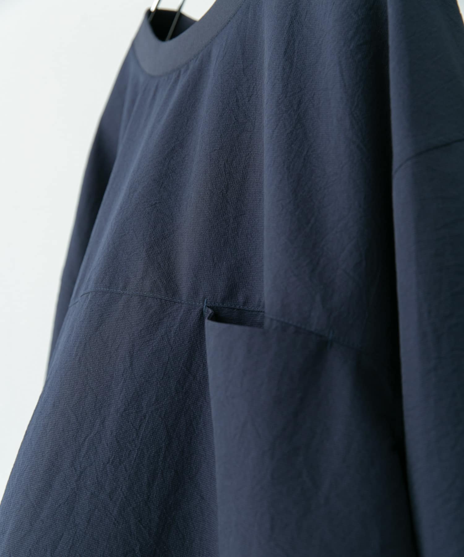『吸水速乾/軽量』DotAir LONG-SLEEVE PULLOVER ネイビー M