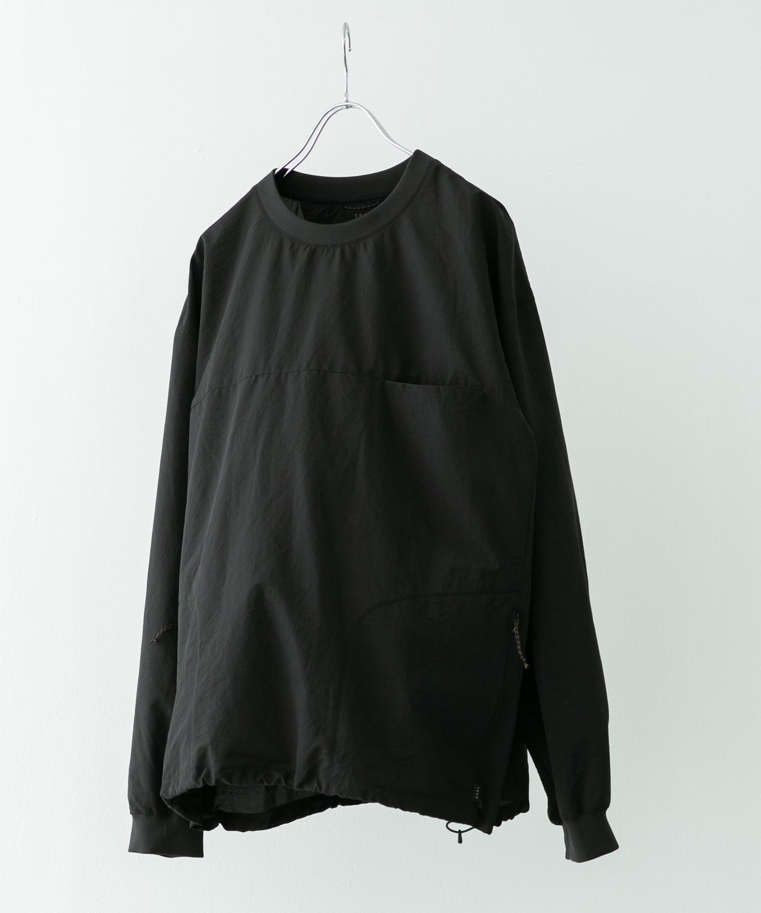 『吸水速乾/軽量』DotAir LONG-SLEEVE PULLOVER ブラック M