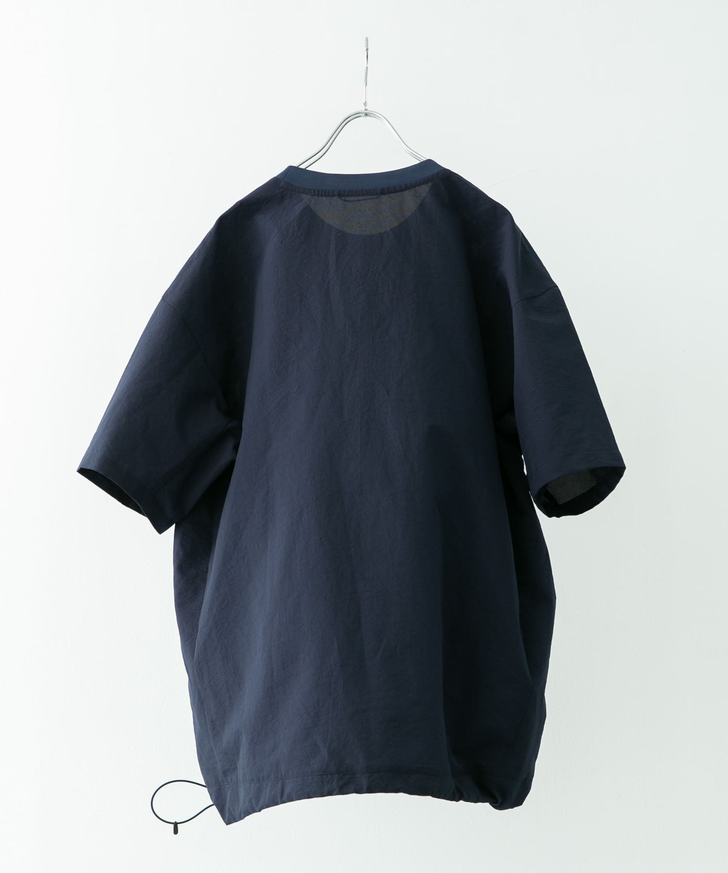 『吸水速乾/軽量』DotAir SHORT-SLEEVE PULLOVER ネイビー M