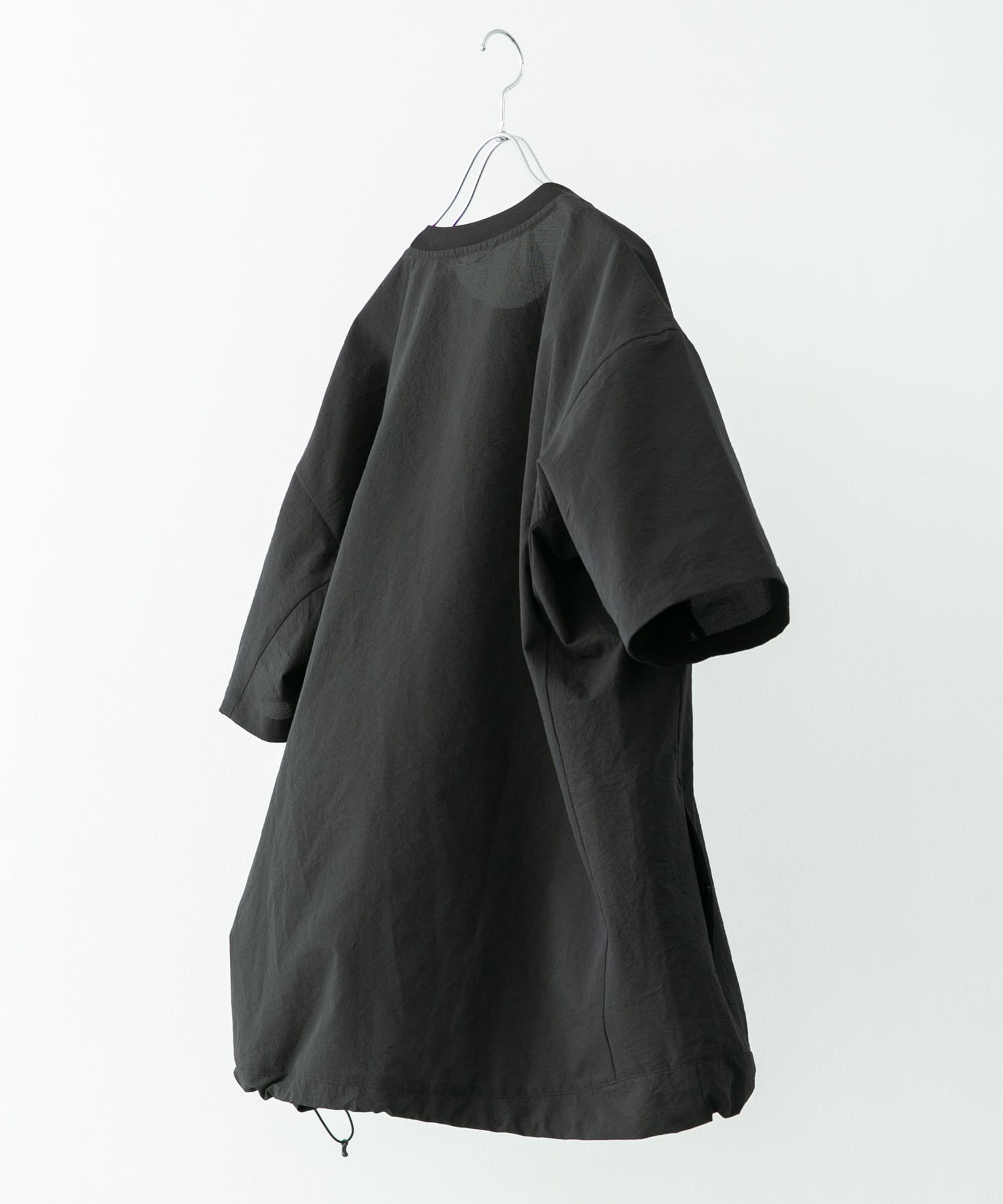 『吸水速乾/軽量』DotAir SHORT-SLEEVE PULLOVER ブラック M
