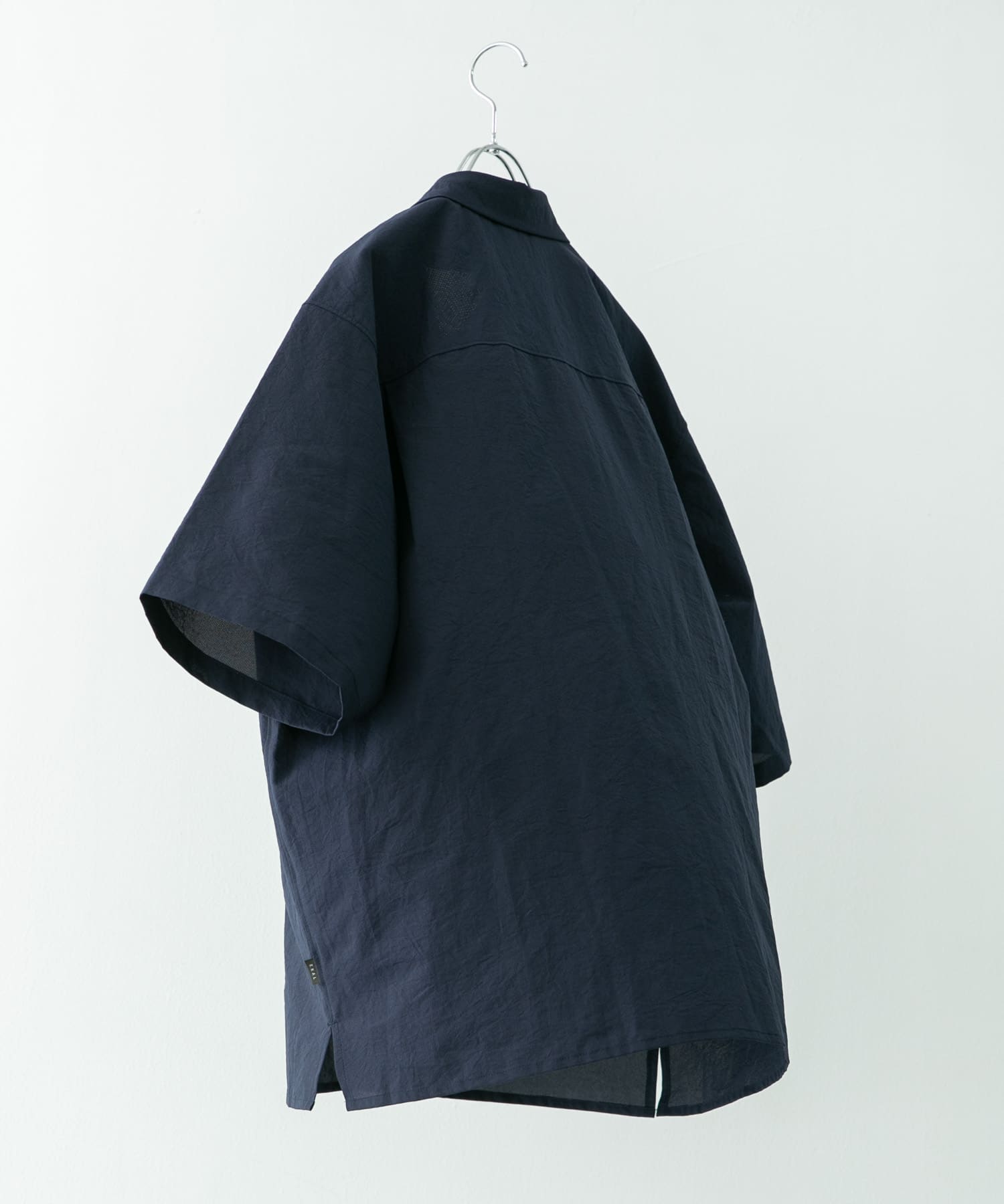 『吸水速乾/軽量』DotAir SHORT-SLEEVE SHIRTS ネイビー M