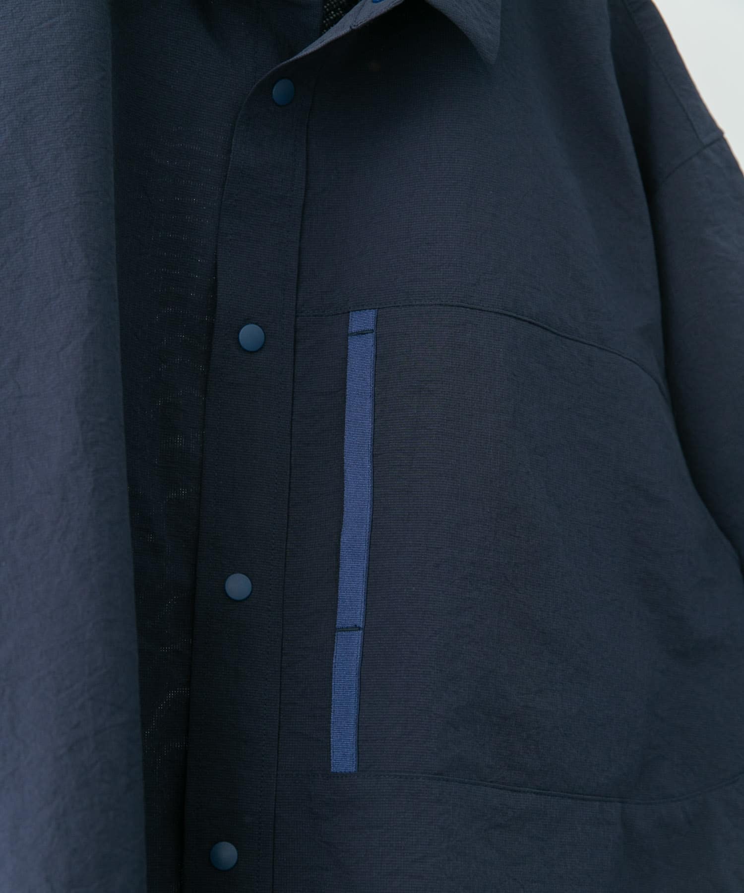 『吸水速乾/軽量』DotAir SHORT-SLEEVE SHIRTS ネイビー M