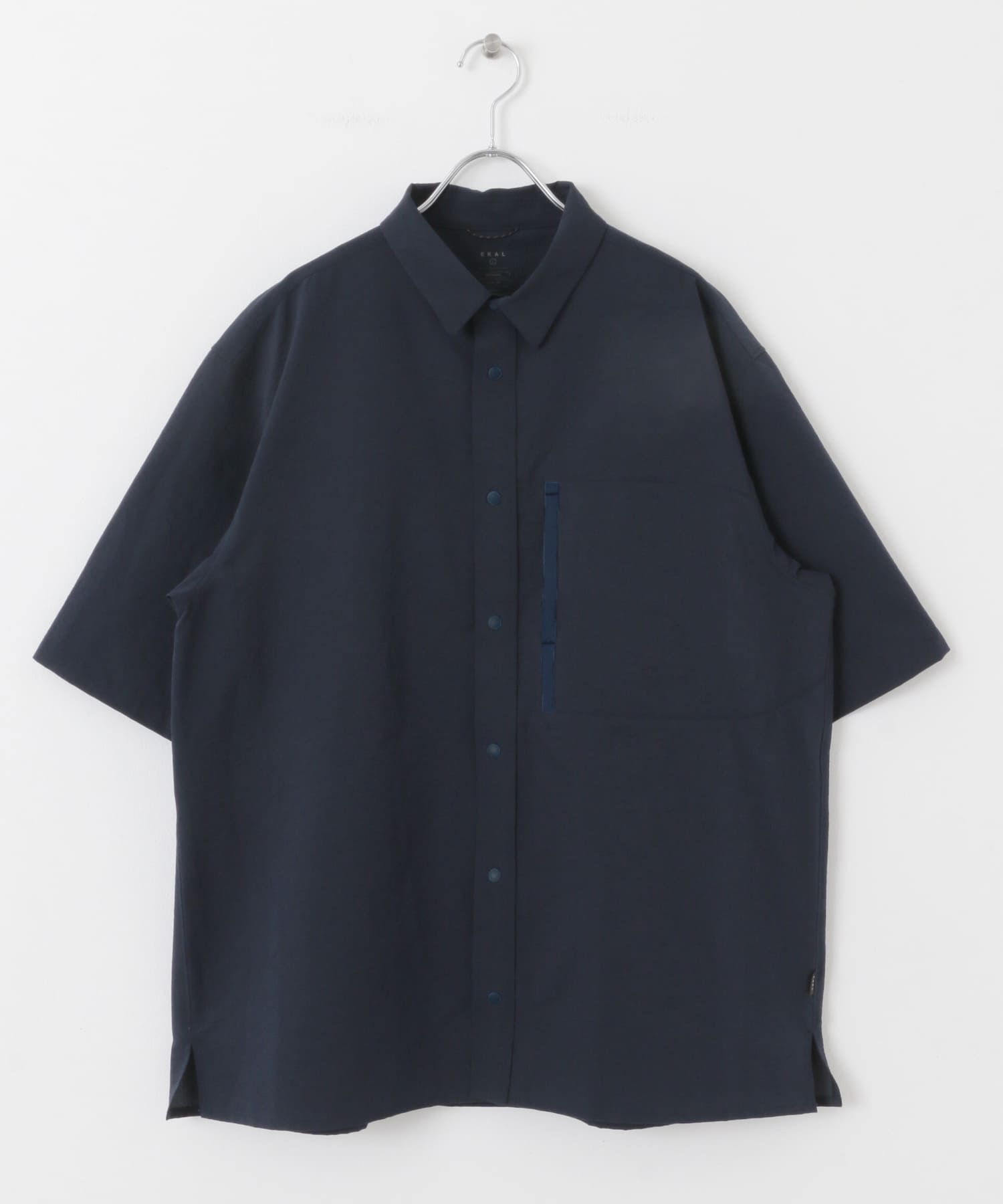 『吸水速乾/軽量』DotAir SHORT-SLEEVE SHIRTS ネイビー M