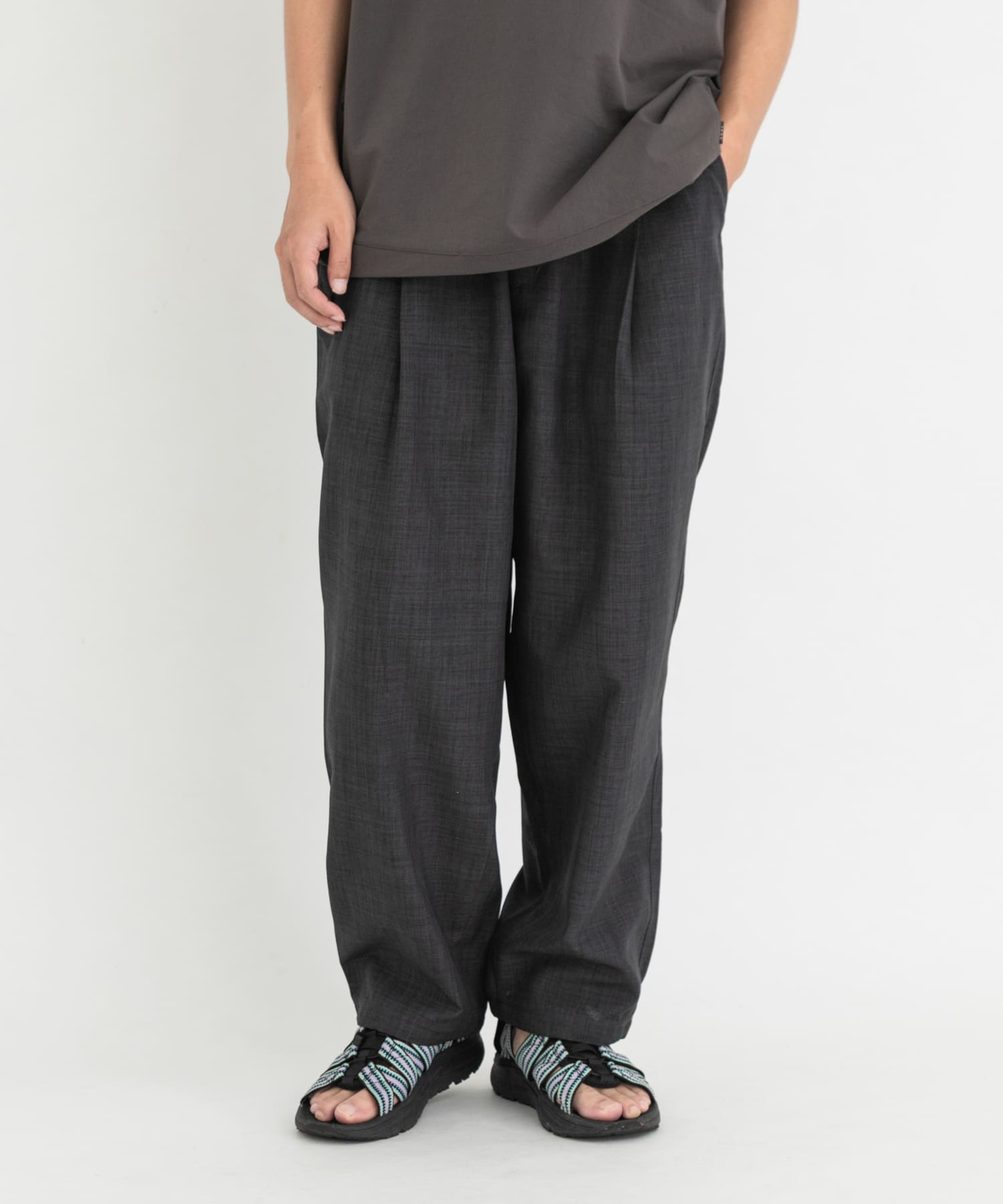 『吸水速乾/UVカット/UR TECH』ハイツイストトラウザー