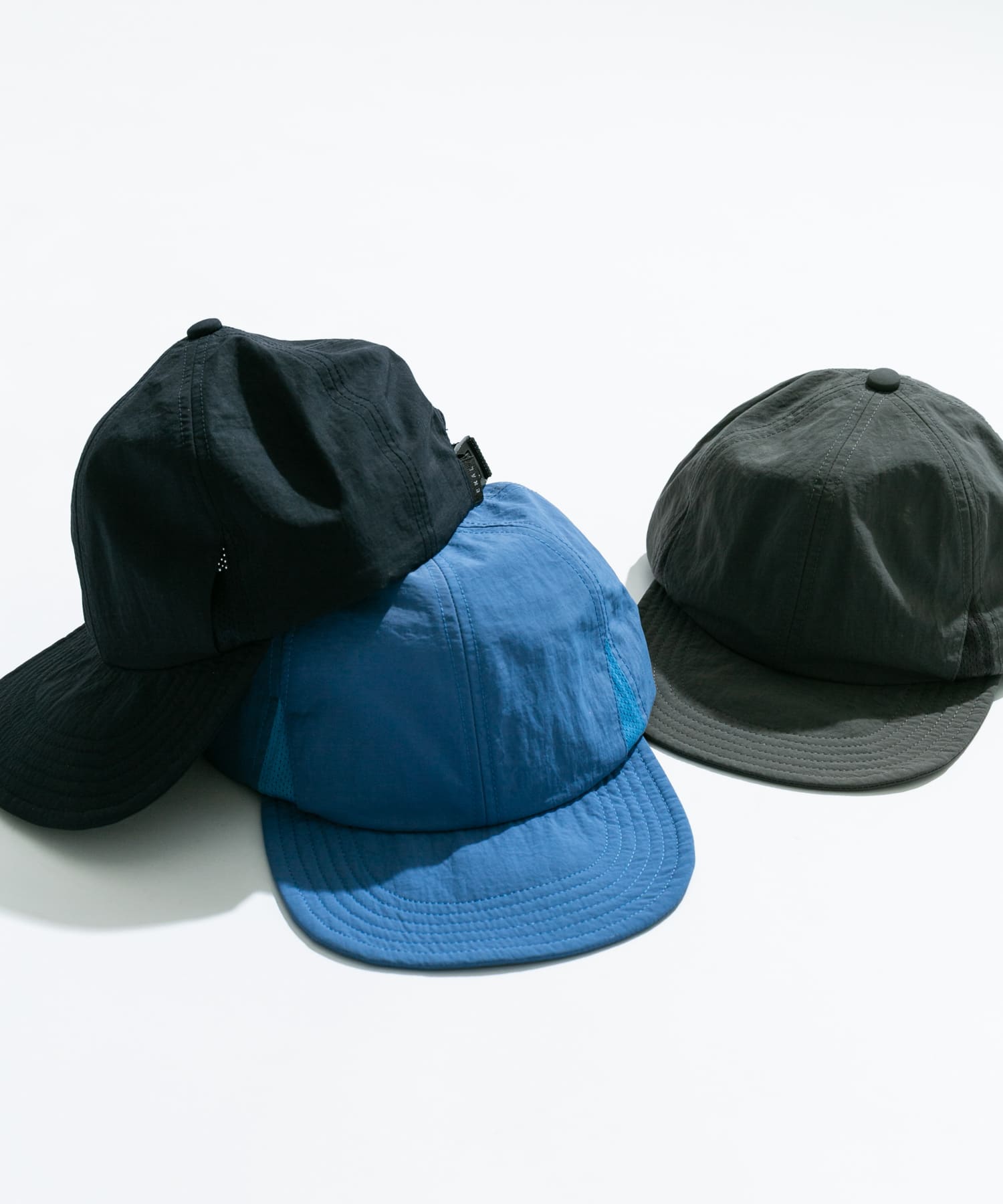 『UR TECH』ナイロンタッサーキャップ レイクブルー one