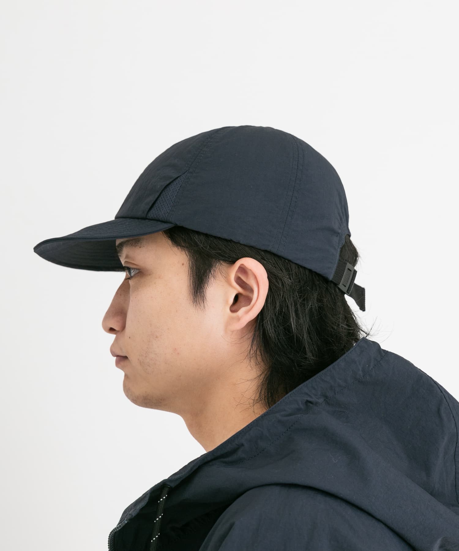 『UR TECH』ナイロンタッサーキャップ ネイビー one