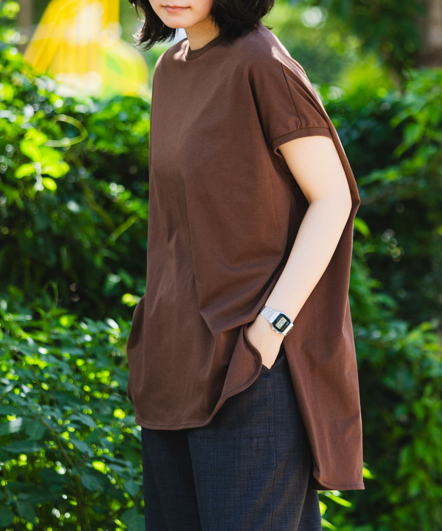 身長：169cm サイズ：one