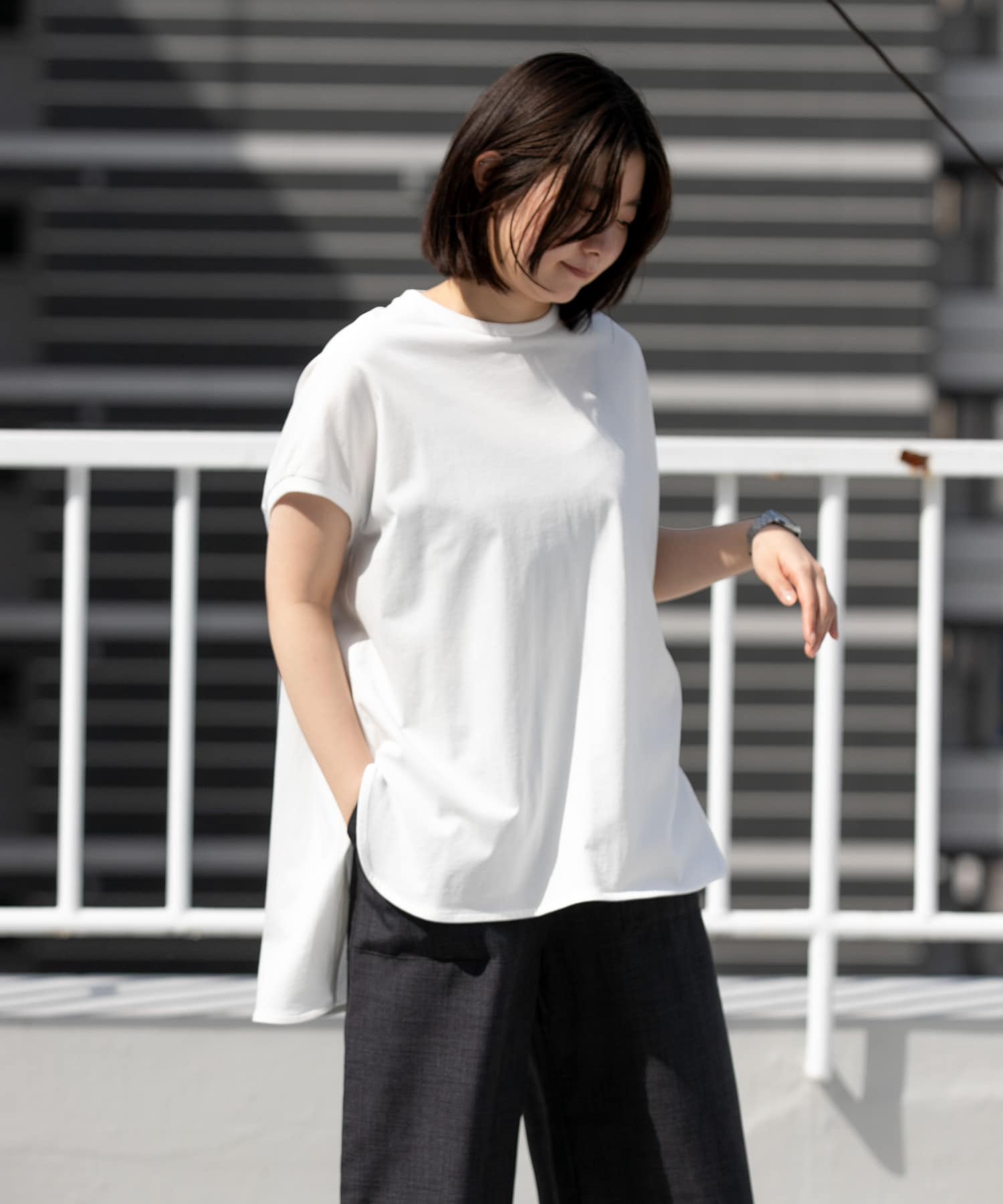 身長：169cm サイズ：one