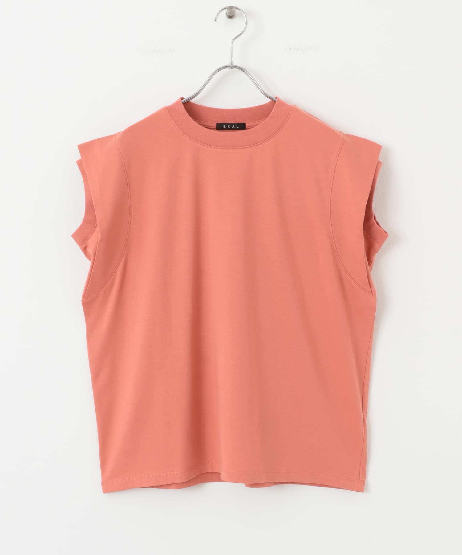 T/Cプレーティング天竺フリルTシャツ アプリコット one