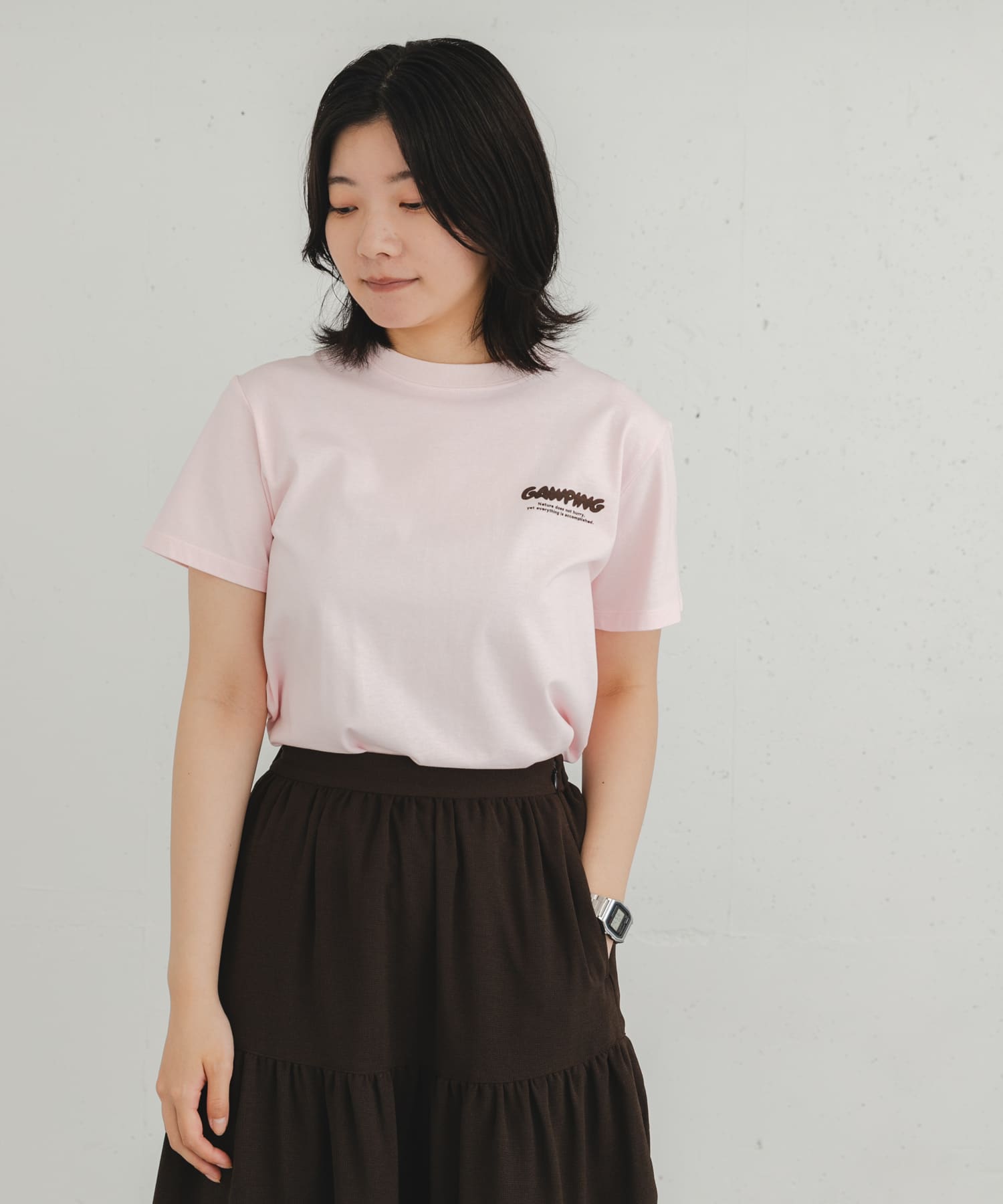 製品染GAWPINGロゴTシャツ