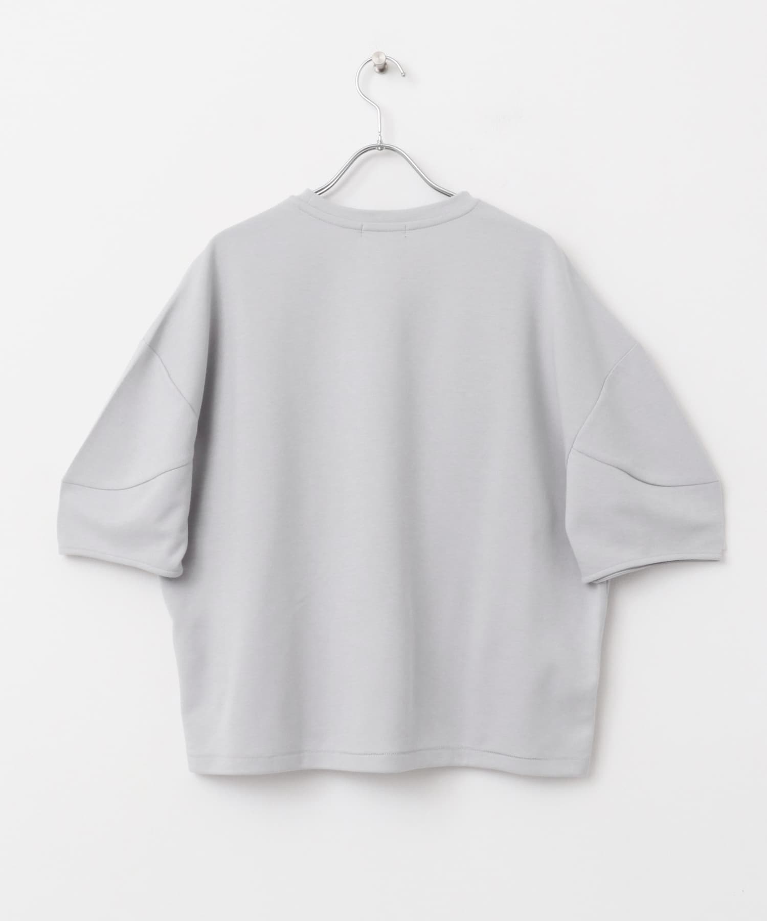 T/CダンボールボリュームスリーブTシャツ ライトグレー one