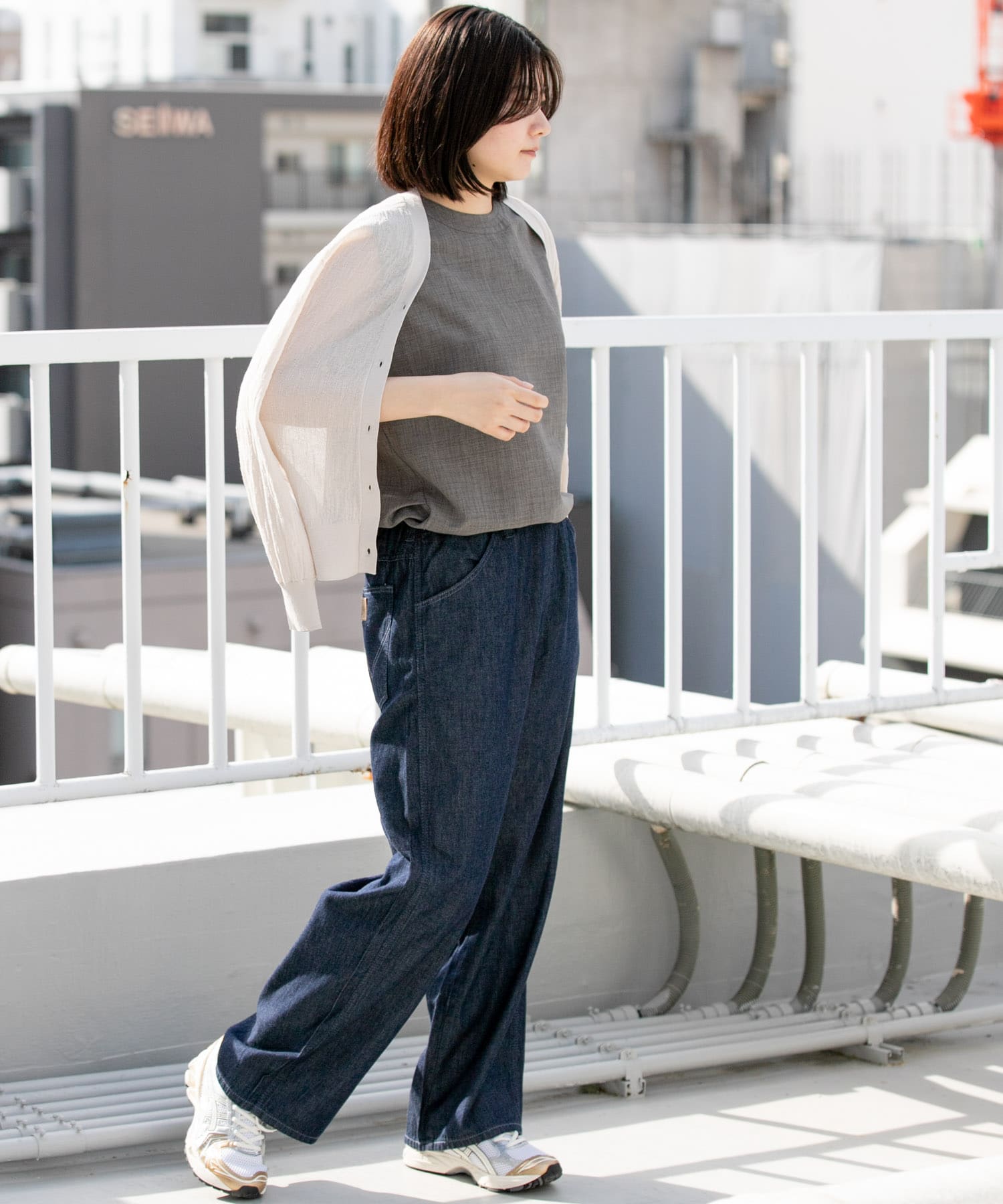 身長：169cm サイズ：one