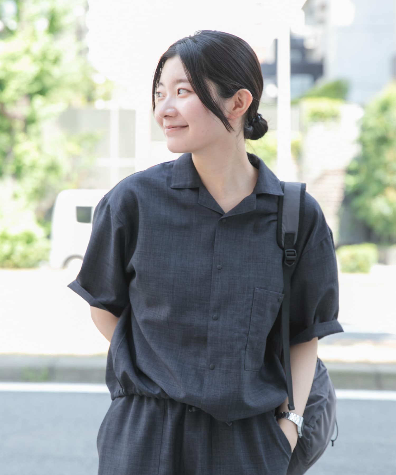 身長：169cm サイズ：one