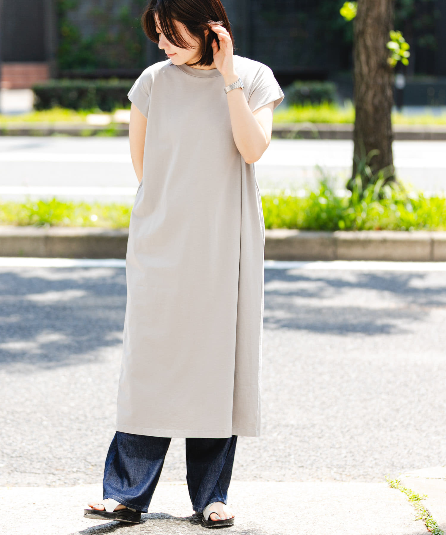 身長：169cm サイズ：one