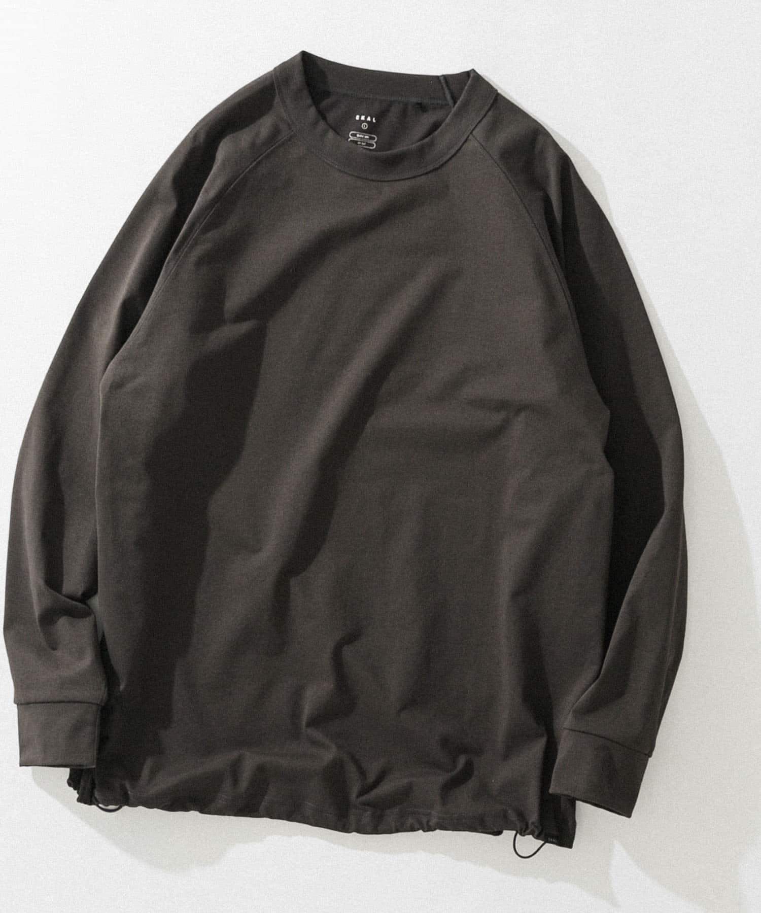 『吸水速乾/UVカット』DRY OUT LONG-SLEEVE T-SHIRTS チャコール M