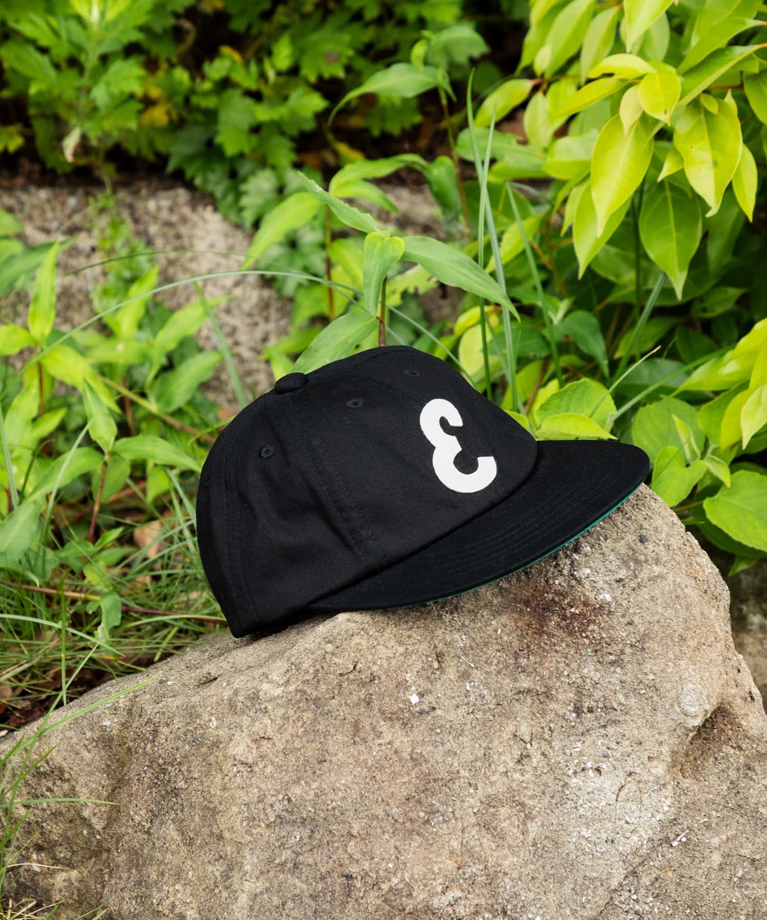 8パネルベースボールキャップ ブラック one