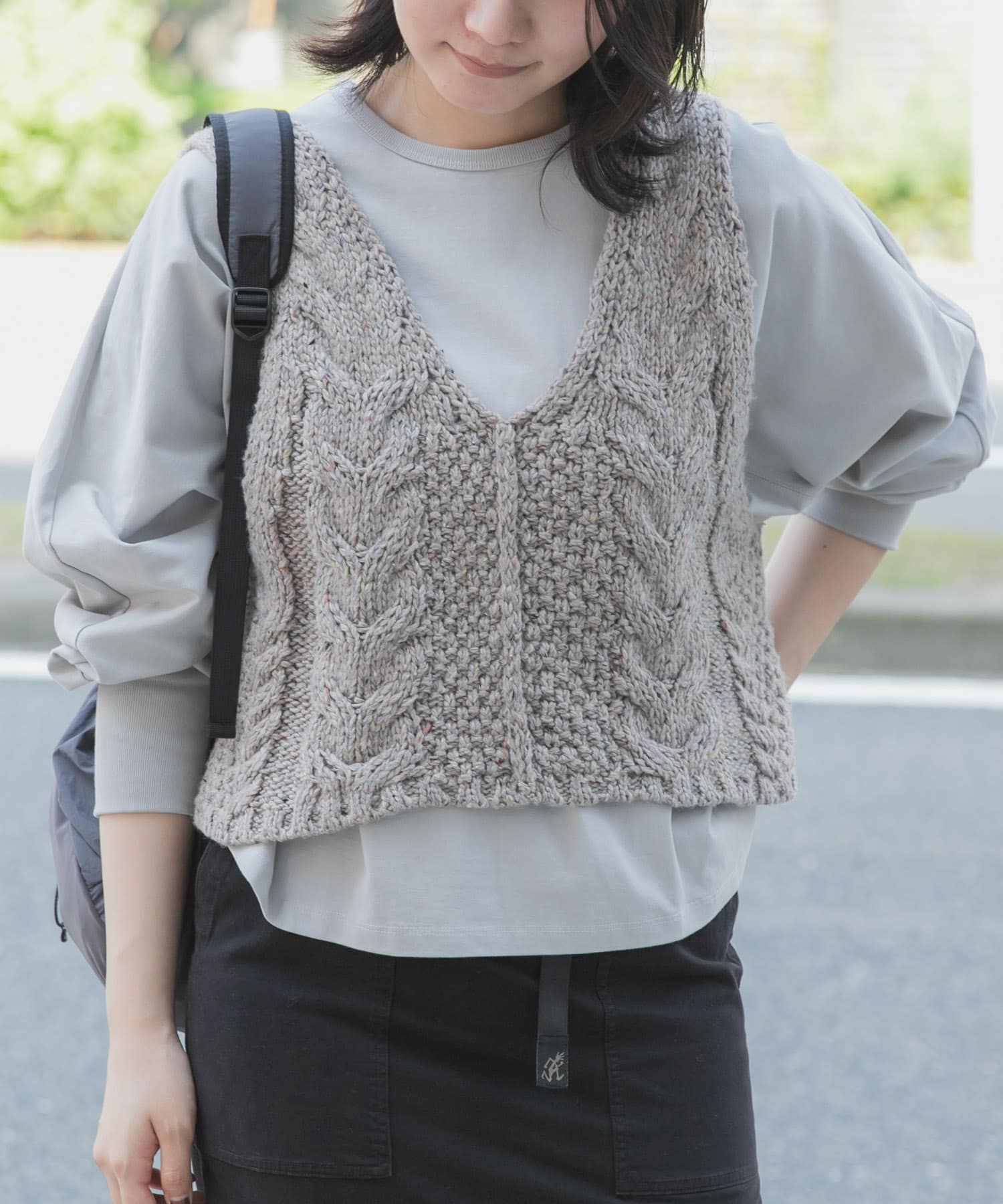 身長：169cm サイズ：one