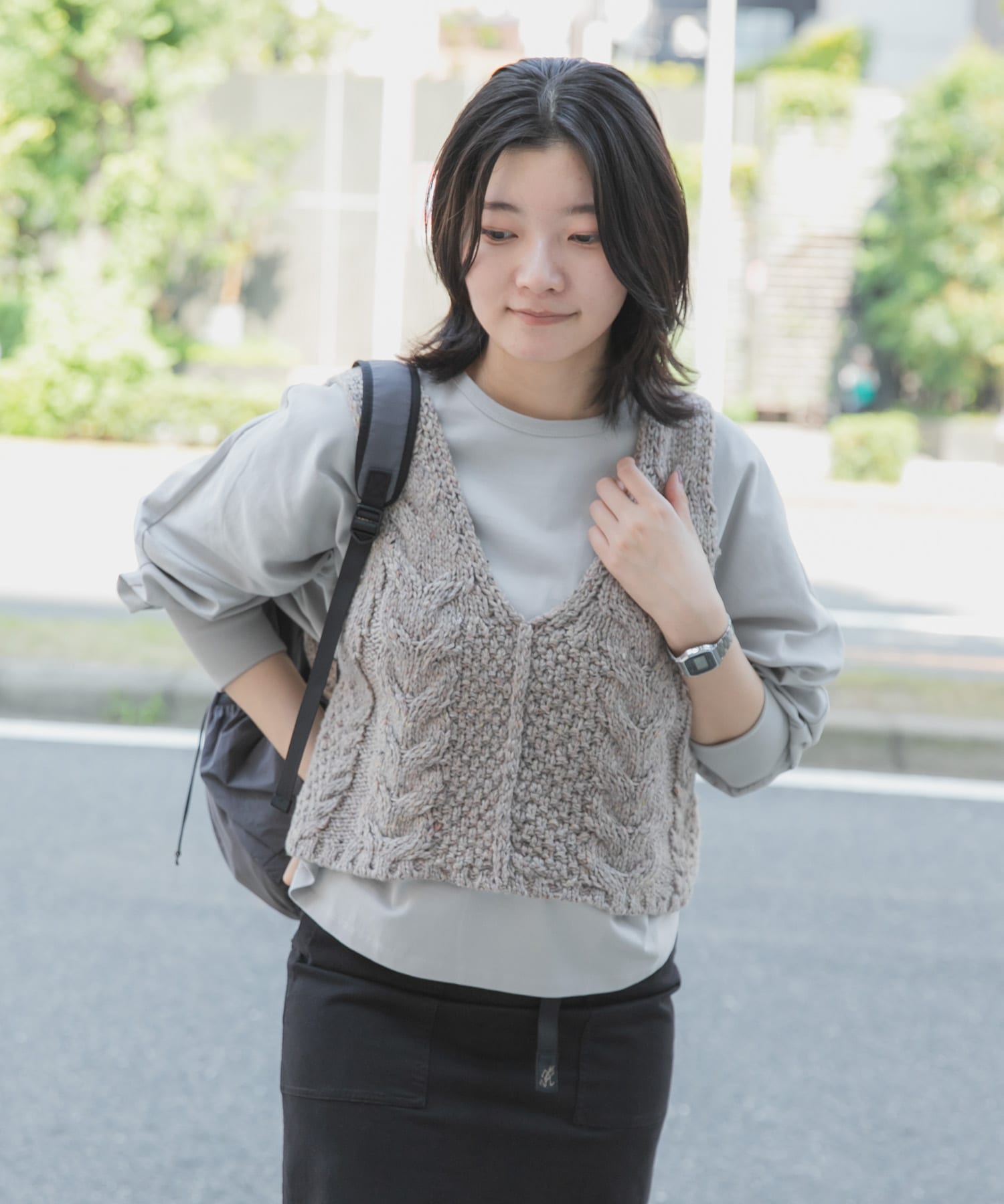 身長：169cm サイズ：one