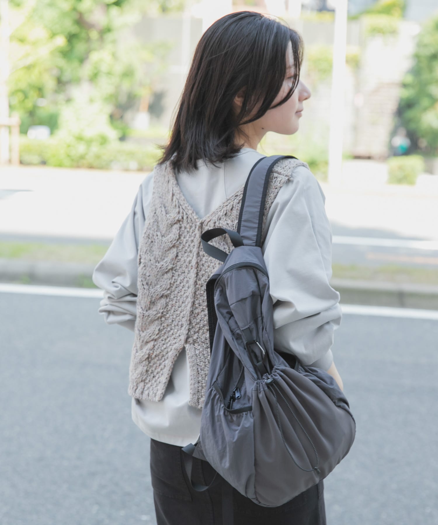 身長：169cm サイズ：one