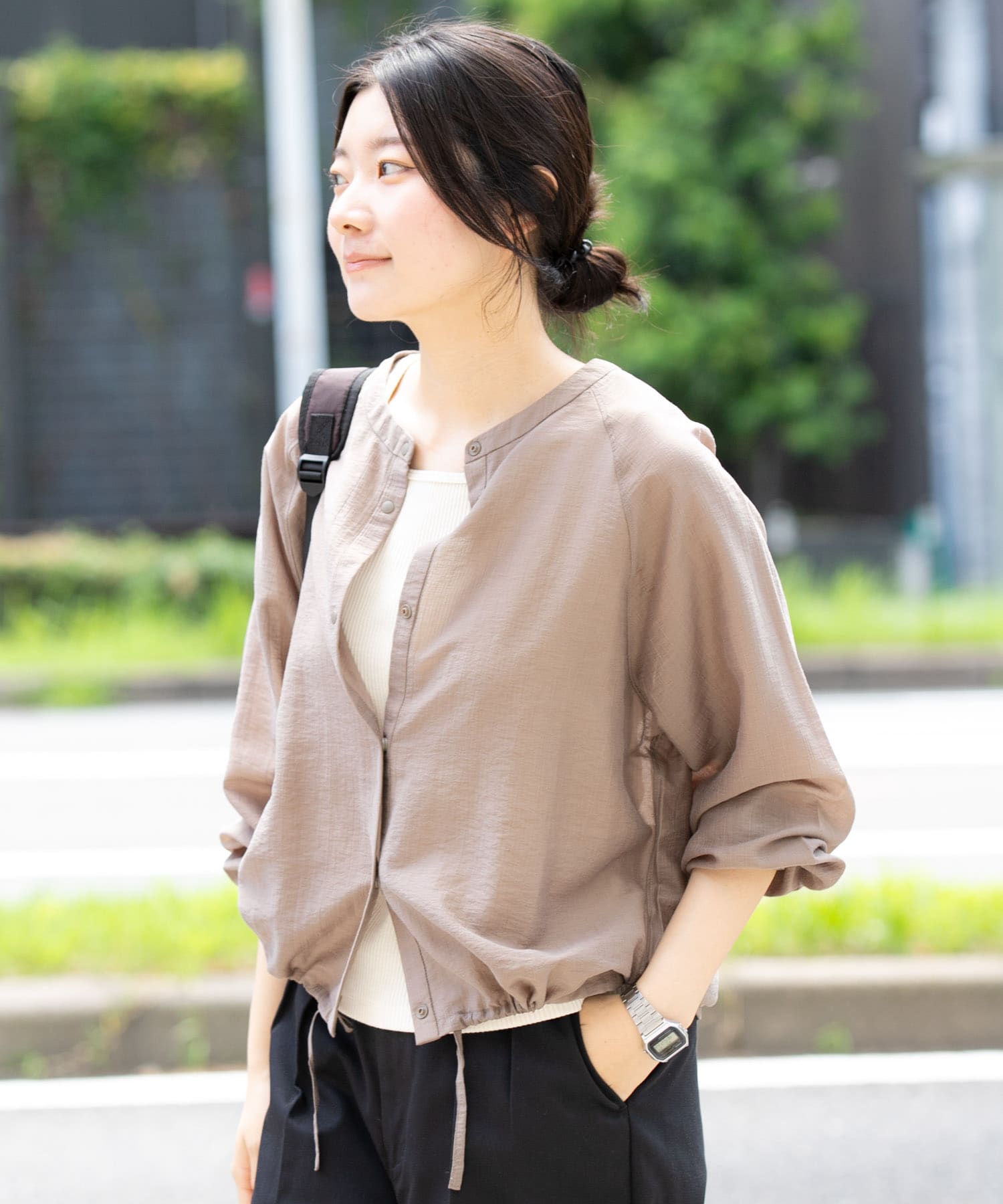 身長：169cm サイズ：one