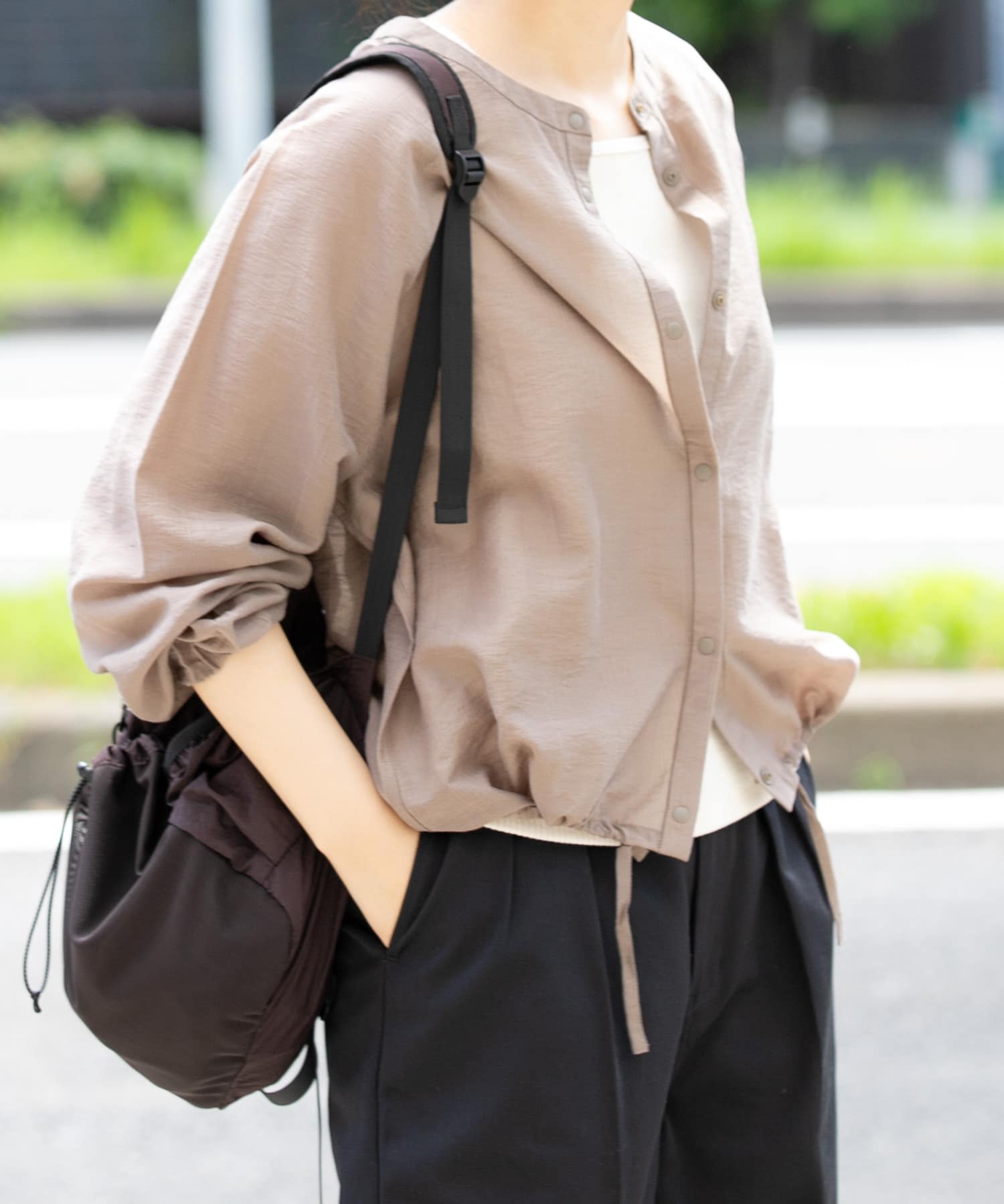 身長：169cm サイズ：one