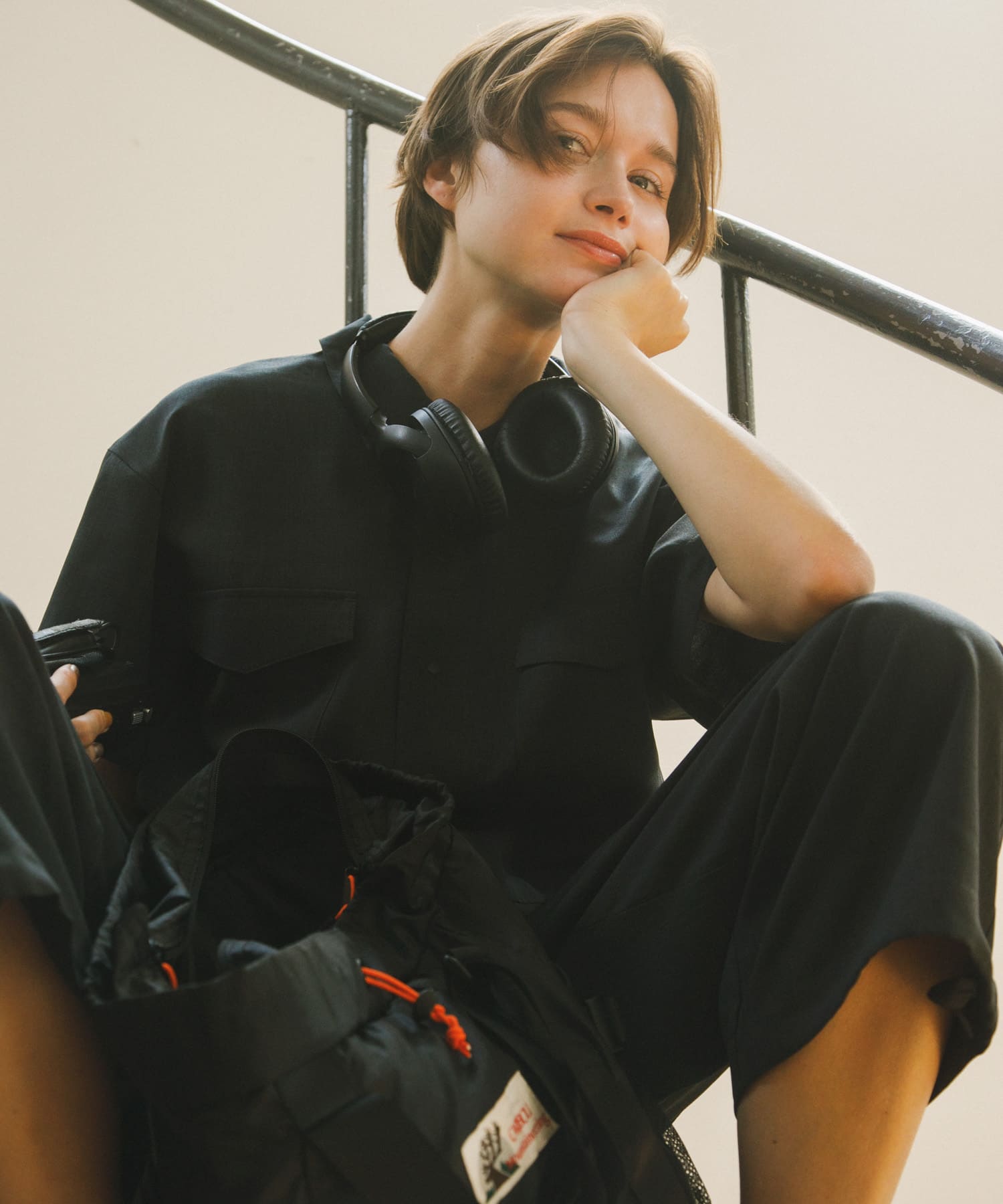 UR TECH』租毛ライク ジャンプスーツ(one ブラウン): ボトム｜URBAN