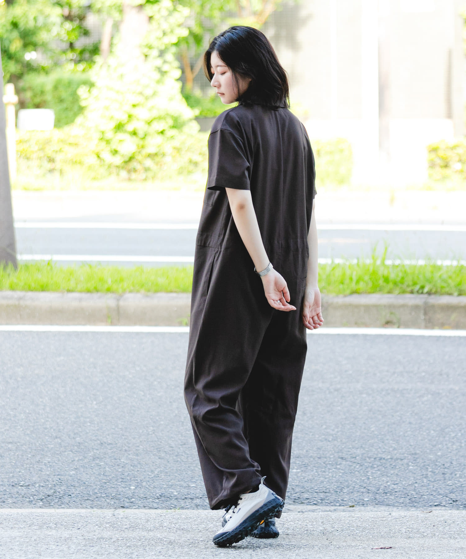 UR TECH』租毛ライク ジャンプスーツ(one ブラウン): ボトム｜URBAN