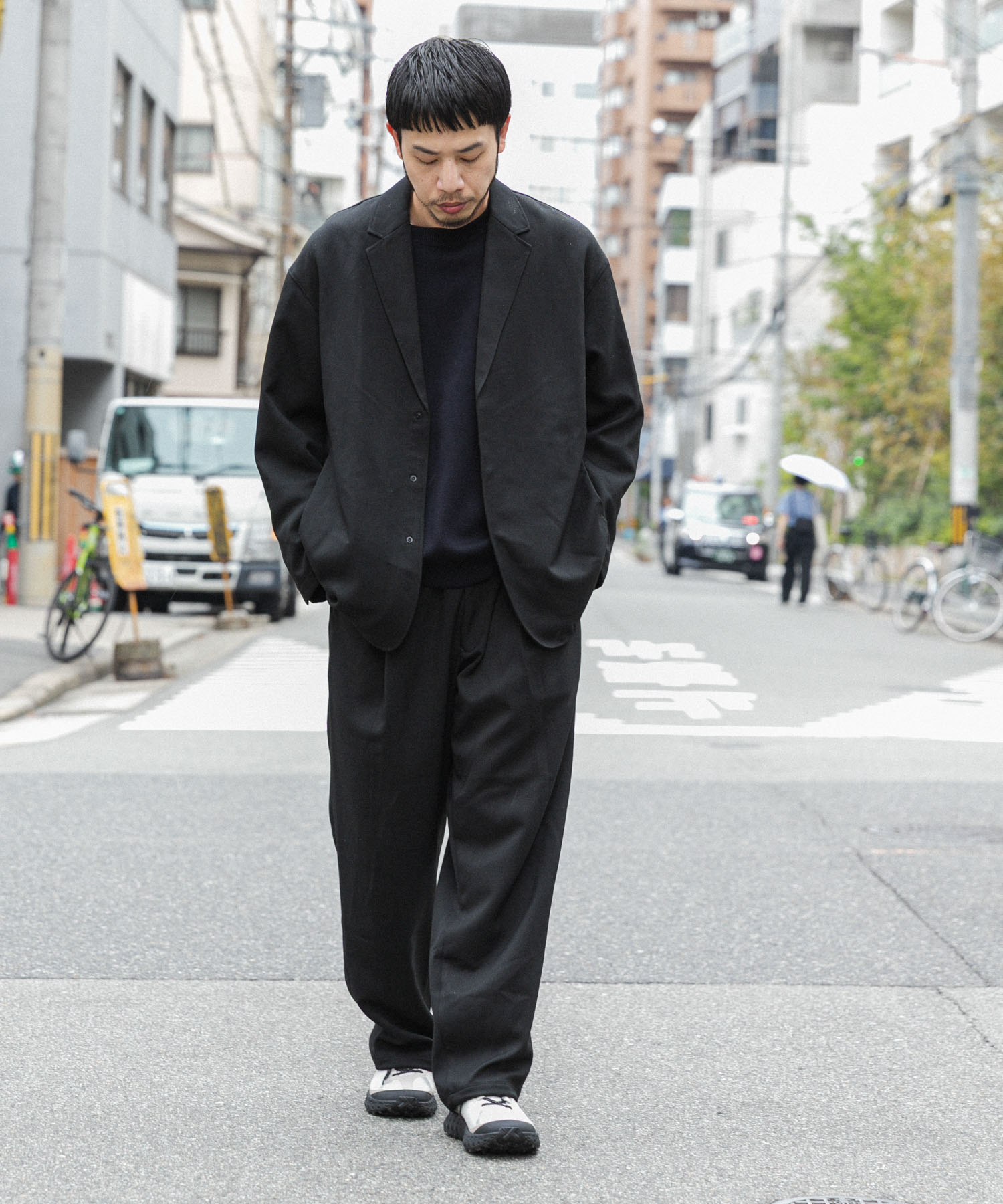 ドライニットプルオーバー ネイビー L
