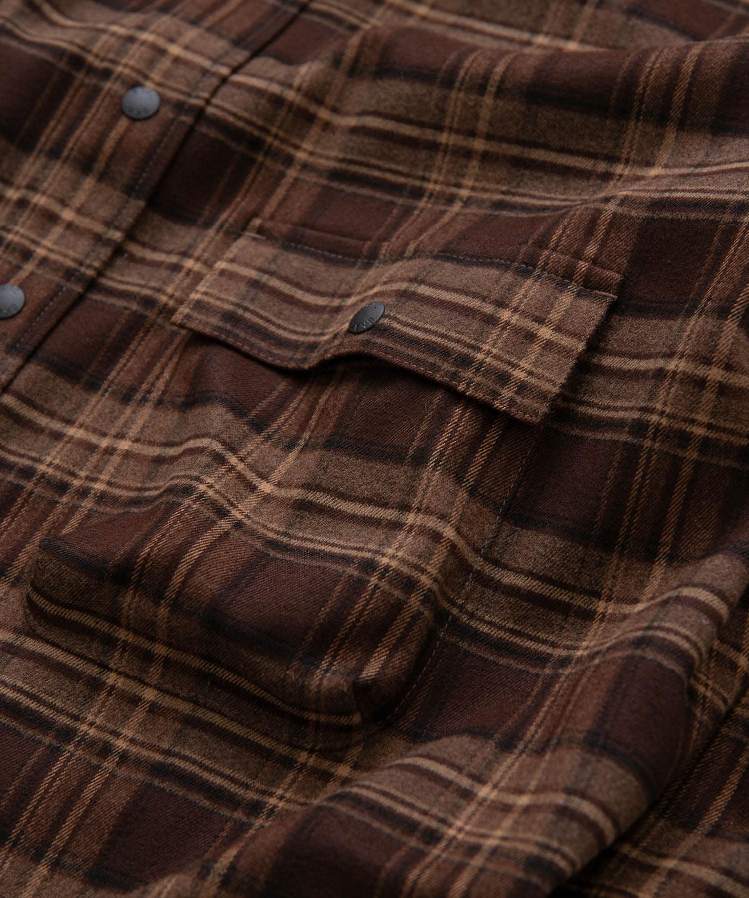 レイクウッドチェックシャツ ブラウン M