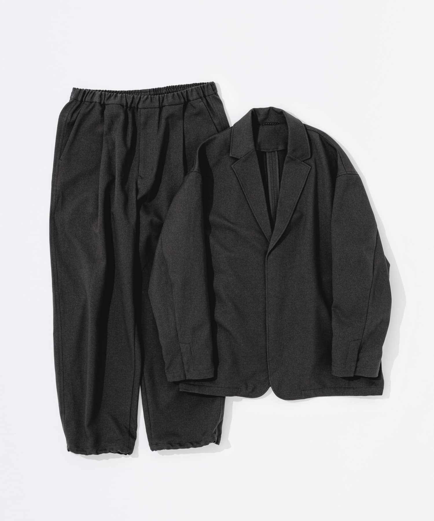 ウールライクイージーパンツ チャコール M