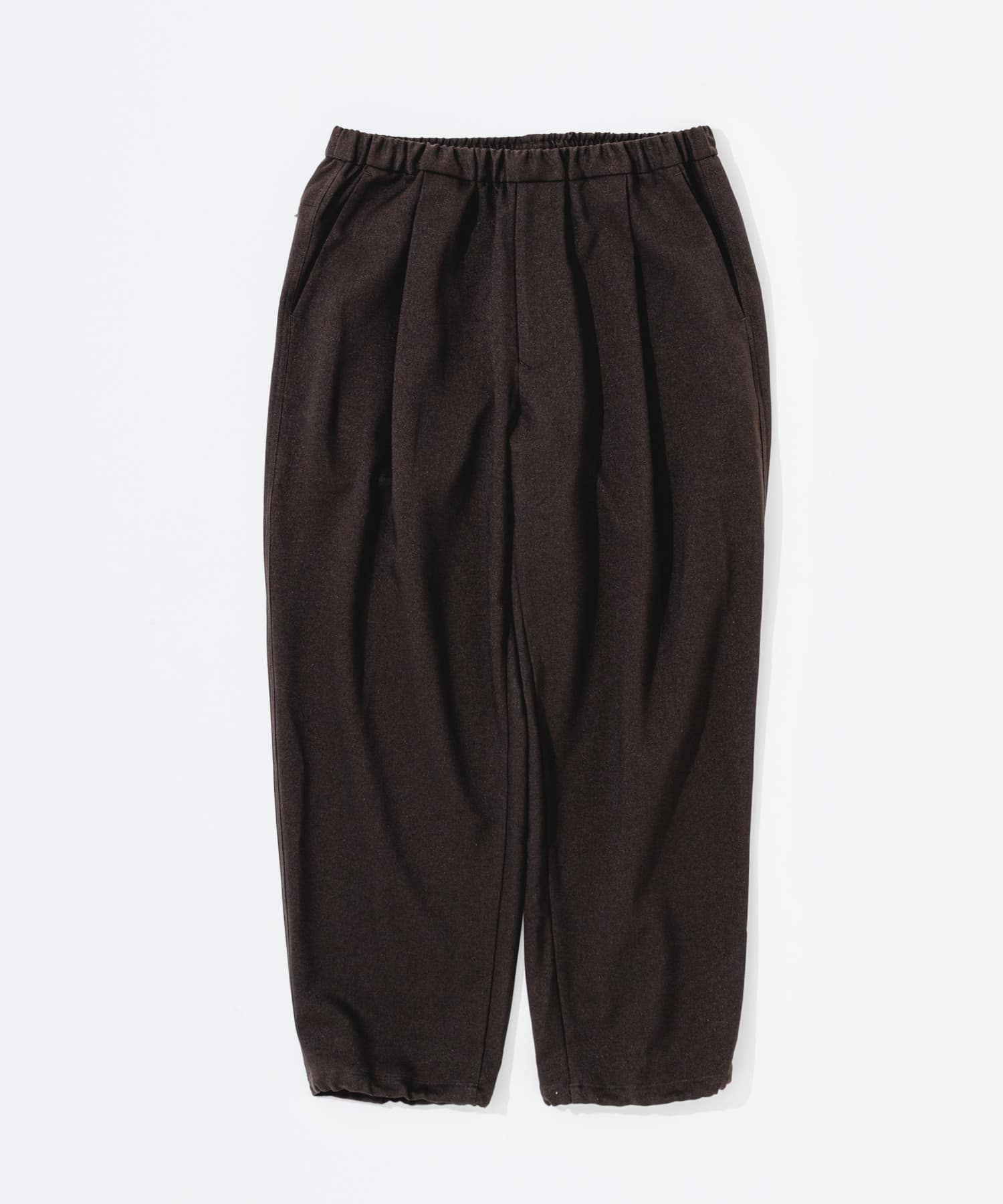 ウールライクイージーパンツ ブラウン M