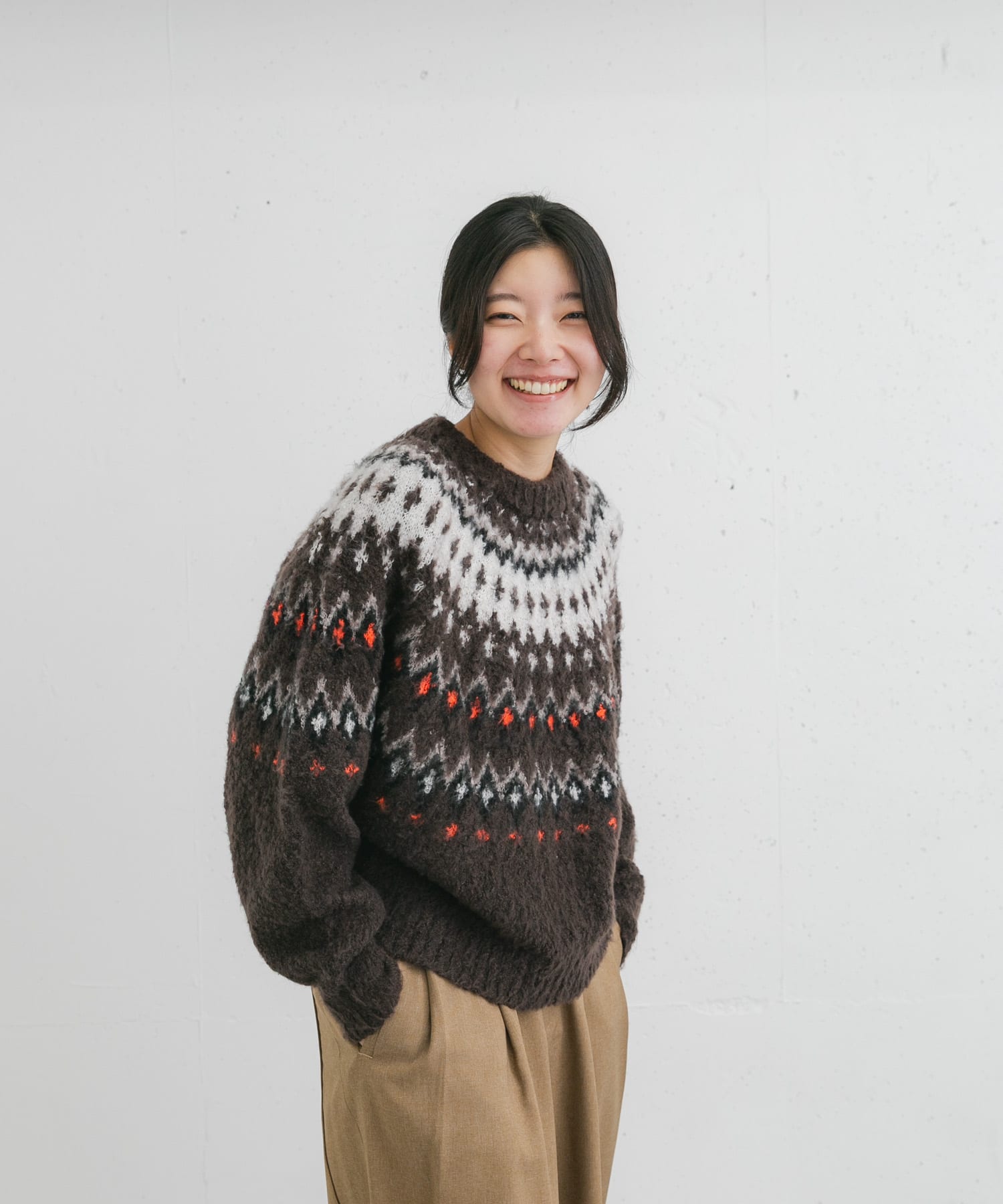 身長：169cm サイズ：one