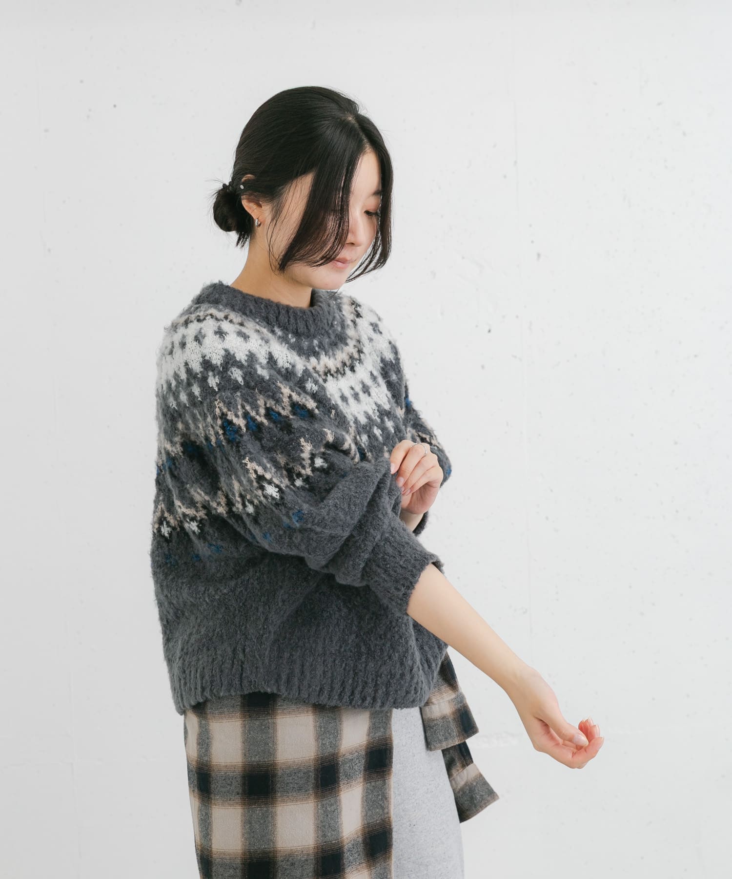 身長：169cm サイズ：one