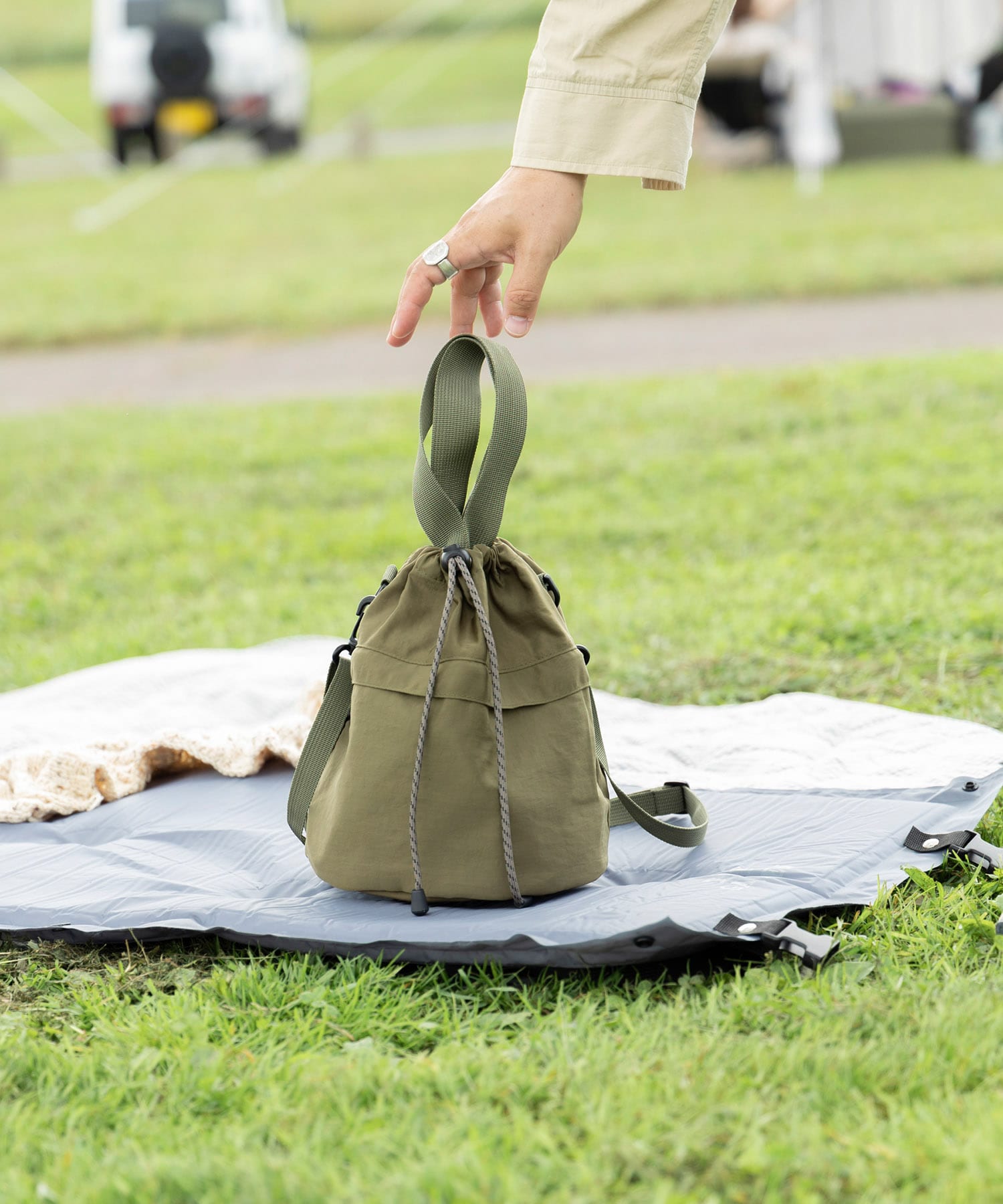TINY GARDEN PRODUCTS　ストロール2WAYバッグ KHAKI one