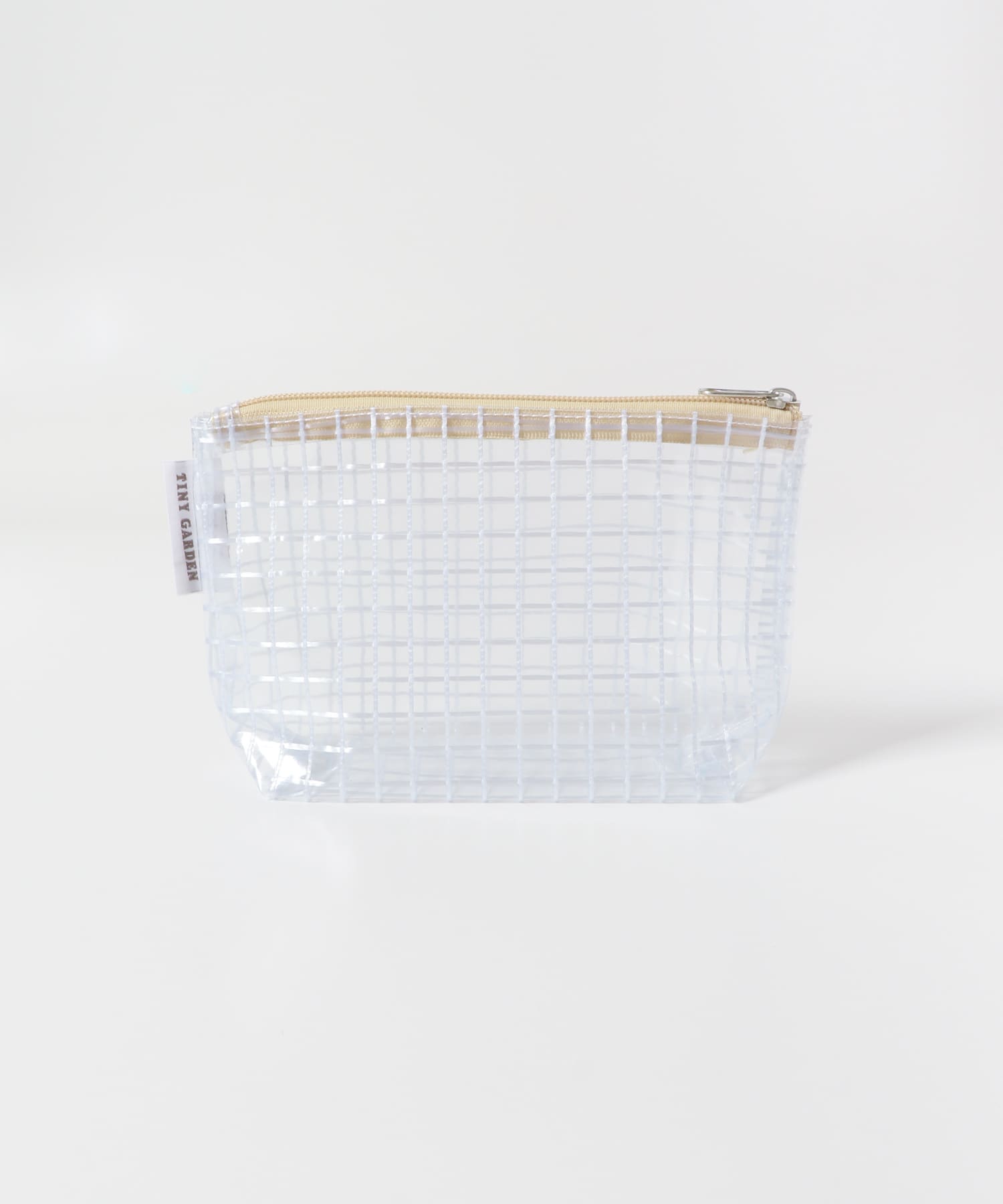 TINY GARDEN PRODUCTS　マルチユースクリアポーチ M BEIGE M